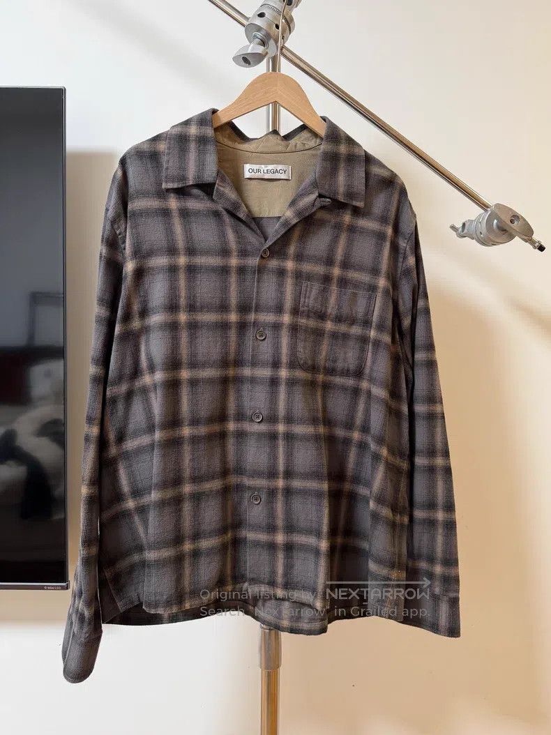Our Legacy Our Legacy Flannel Straight Hem Loose Long Sleeve Shirt Size US M / EU 48-50 / 2 - 1 Thumbnail