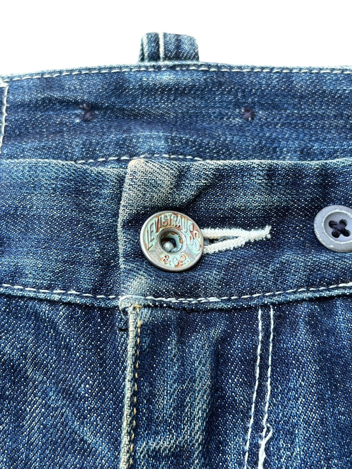Levi's Vintage Levi’s Blue Mud Faded Washed Multiple Button Jeans Size US 28 / EU 44 - 8 Thumbnail