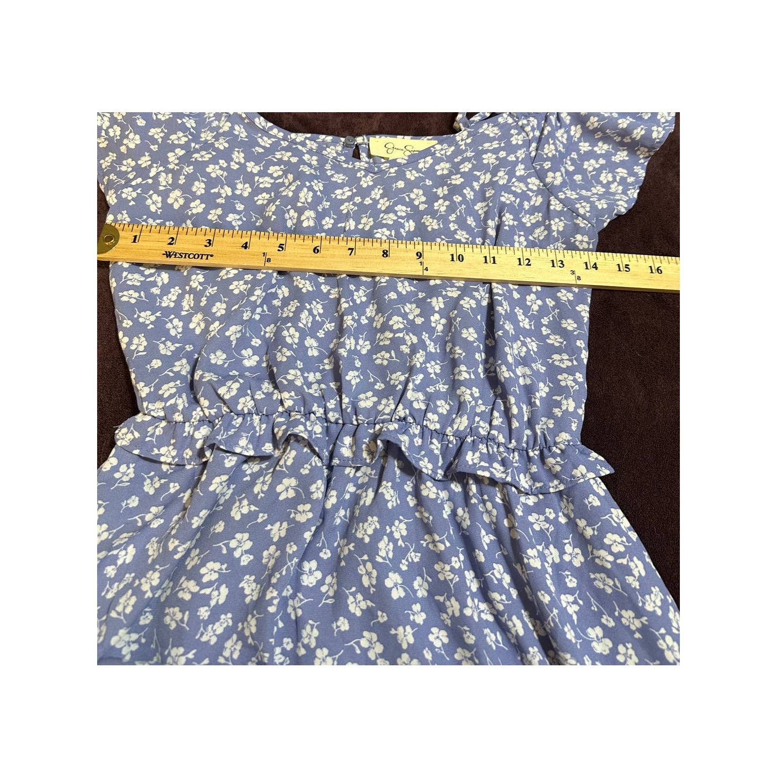 Other Jessica Simpson Light Blue Floral Print Dress Size XS Size XS / US 0-2 / IT 36-38 - 4 Thumbnail