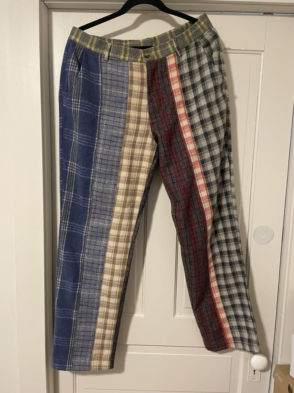 image of Kidsuper Studios Kidsuper Studio Multi Plaid Suit Pants (M), Men's (Size 32)