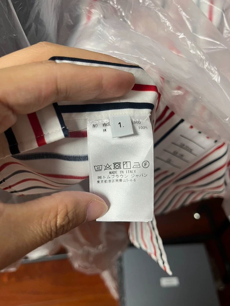 Thom Browne Thom Browne Size 1Classic red-white-blue striped shirt 2501 Size US S / EU 44-46 / 1 - 6 Thumbnail