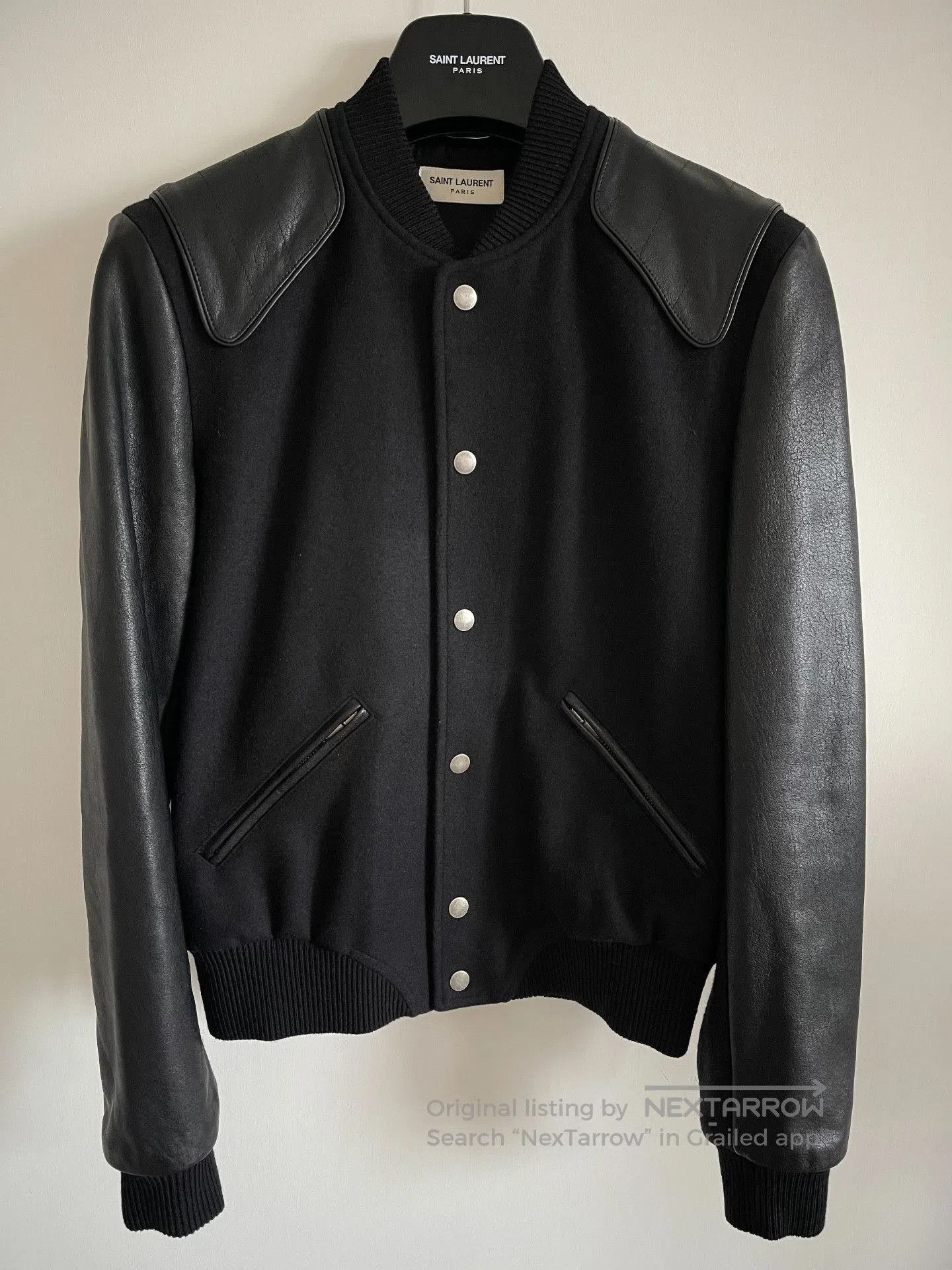 Saint Laurent Paris Saint Laurent Leather Sleeve HEAVEN Jacket. Size US S / EU 44-46 / 1 - 1 Thumbnail