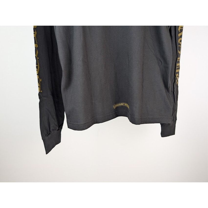 Chrome Hearts o1rshd1 Gold Neck Logo Long Sleeve T-Shirt in Black Size US M / EU 48-50 / 2 - 12 Thumbnail