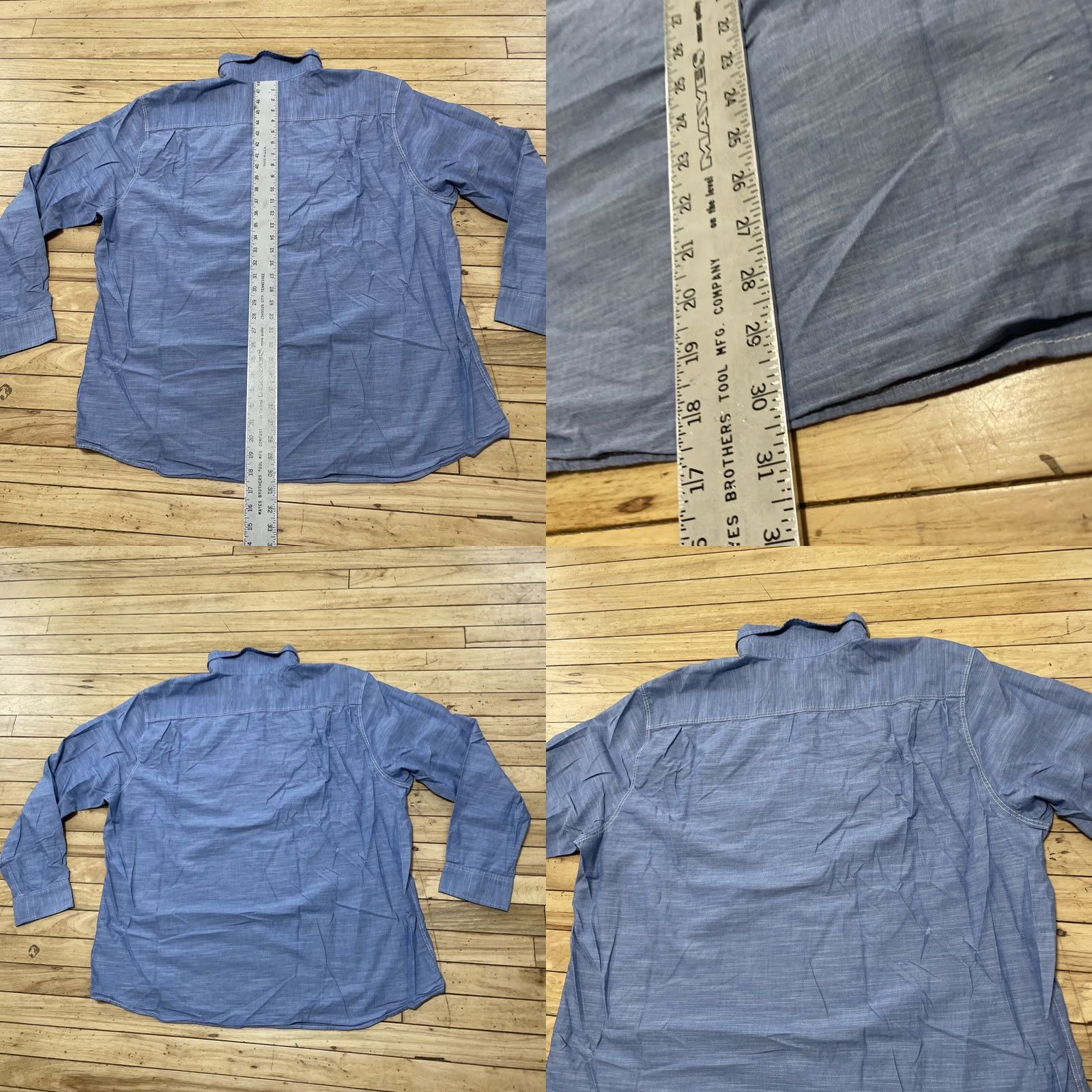 Port Authority Port Authority Button Up Shirt Men 3XL Blue Light Chambray Western Pockets Casual Button-Up Shirt Mens 3XL Blue Chambray Western Capsule Size US XXL / EU 58 / 5 - 8 Thumbnail