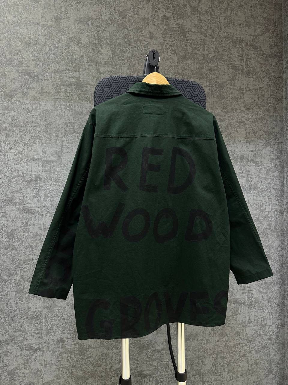 Rundholz × Vintage Vintage Rundholz DIP Green Print Long Shirt Big Logo Size US M / EU 48-50 / 2 - 9 Thumbnail