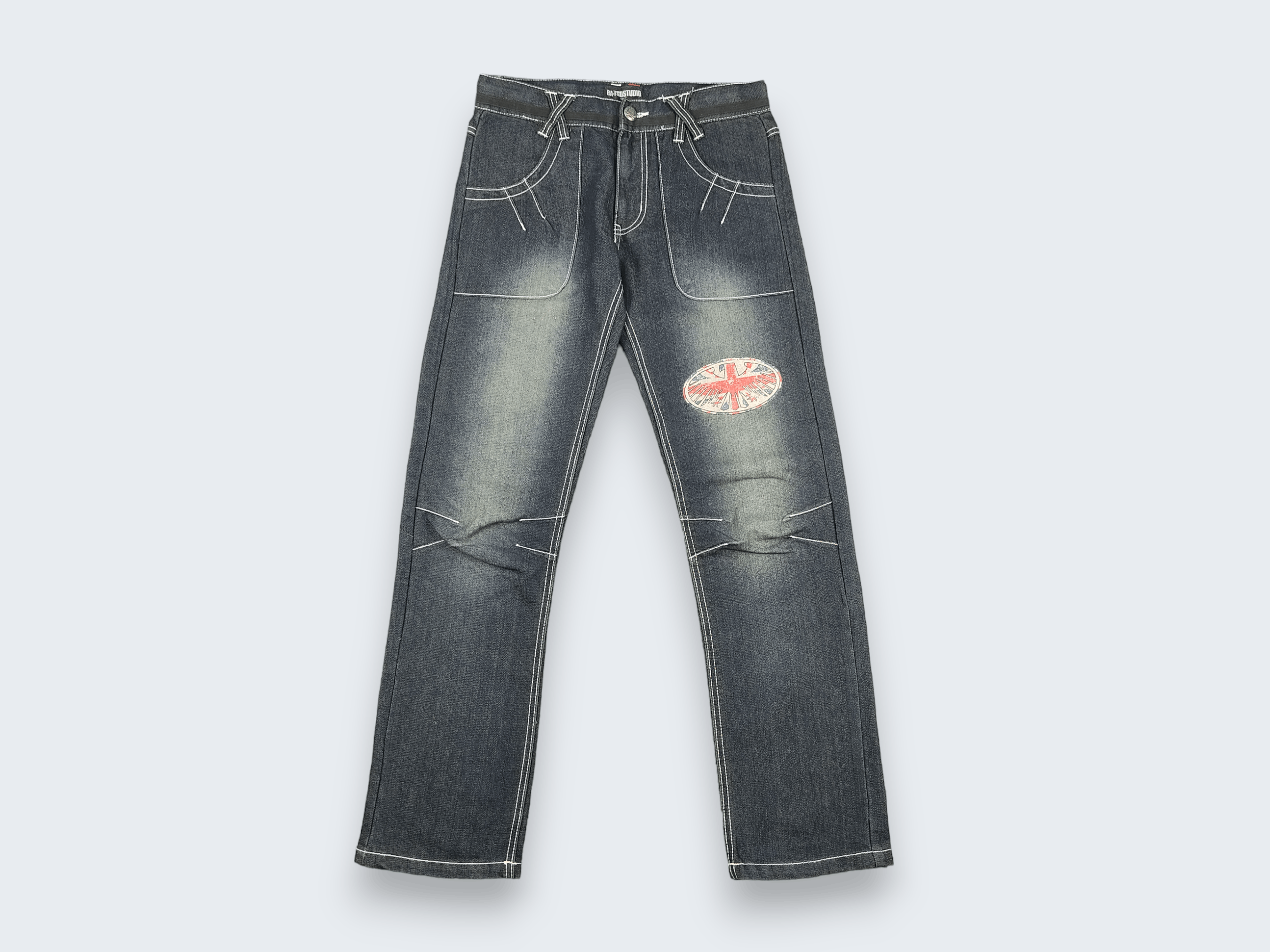 Japanese Brand × Vintage Vintage Ba-Tsustudio Jeans L628 Size US 31 - 1 Thumbnail