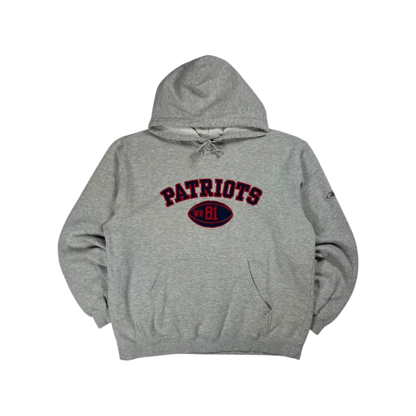 NFL × Vintage Vintage Y2K Reebok New England Patriots Randy Moss 81 hoodie Size US L / EU 52-54 / 3 - 1 Thumbnail