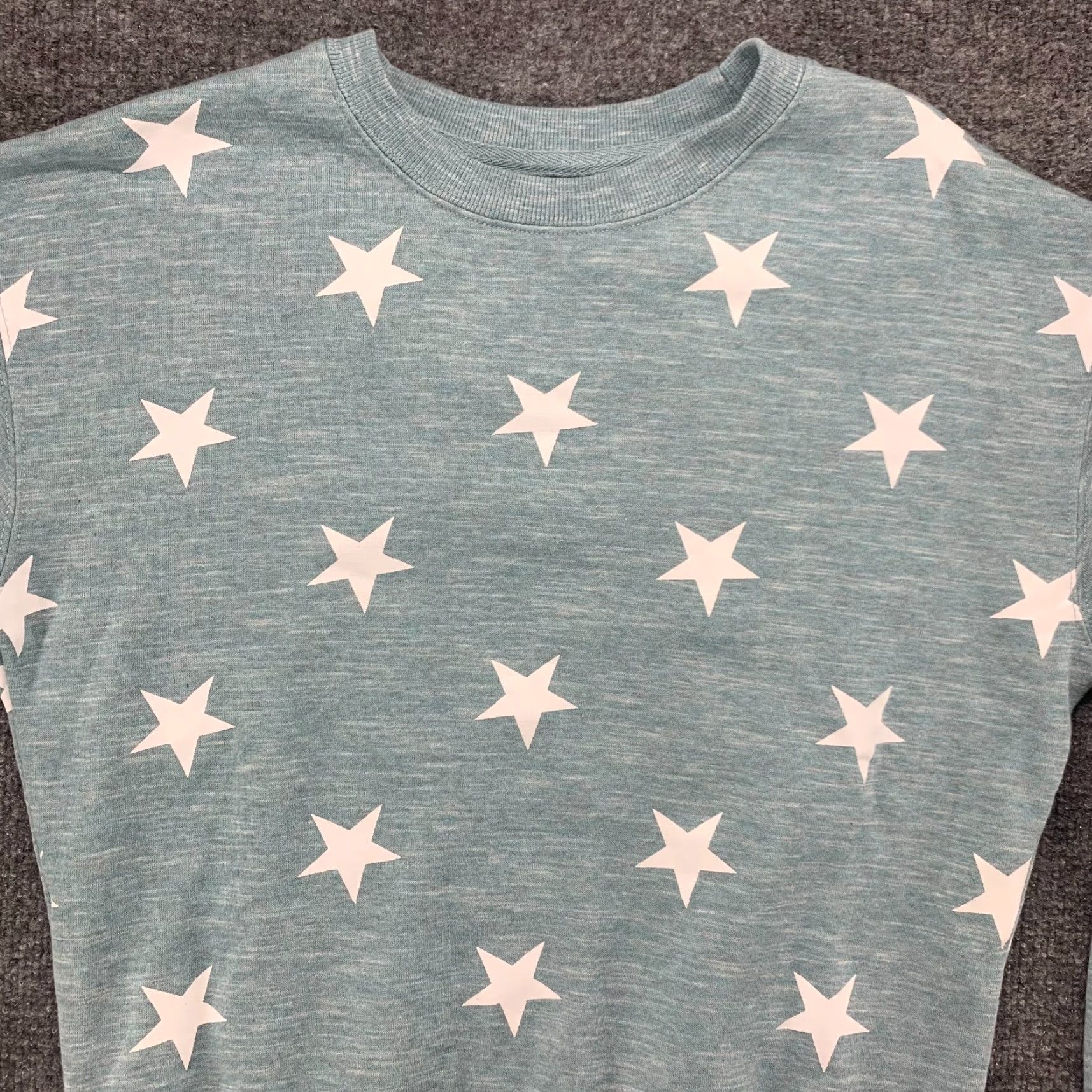 Vintage Reflex Sweatshirt Womens Small Blue Star Print Pullover Cotton Polyester Casual Size S / US 4 / IT 40 - 3 Thumbnail