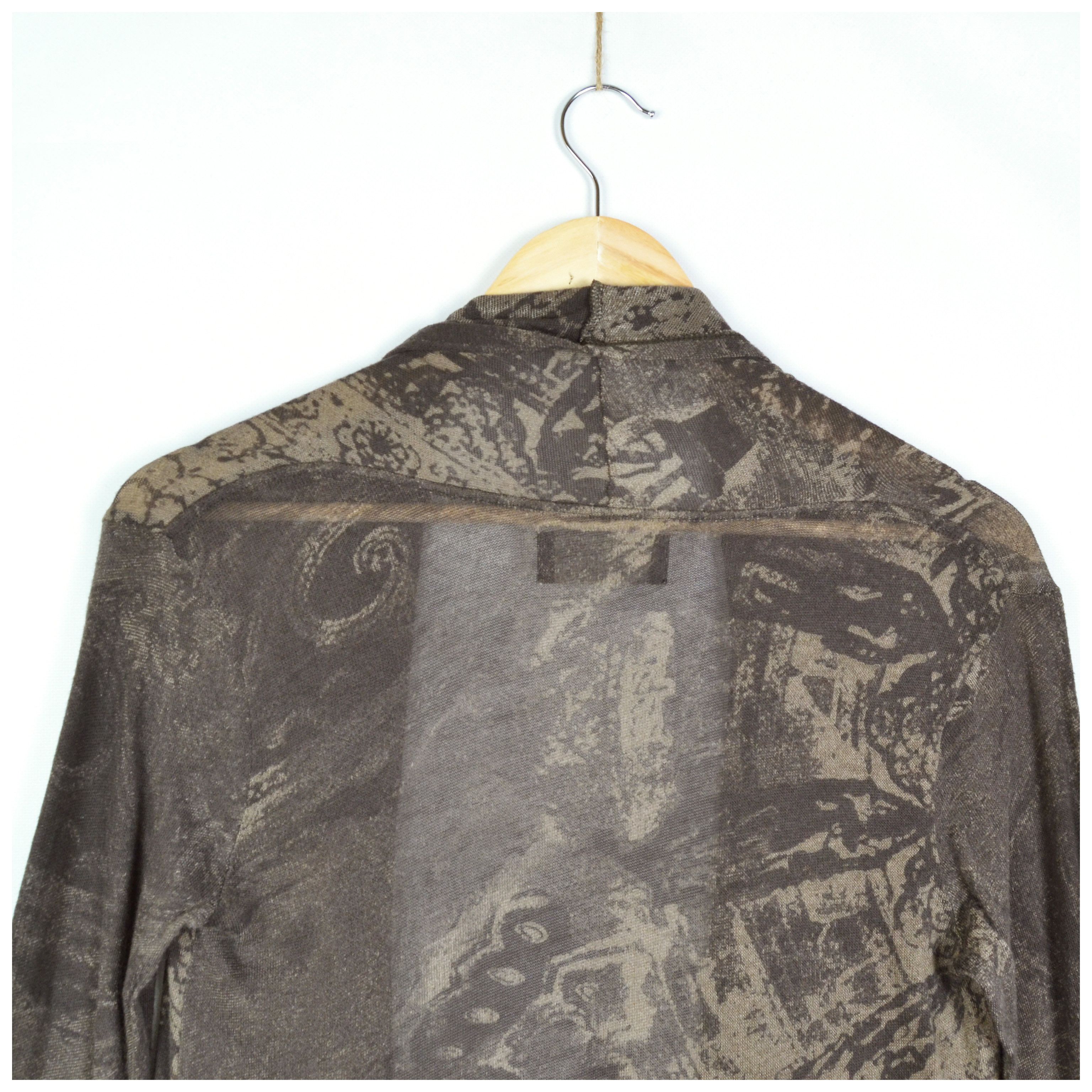 Allsaints AllSaints Open Cardigan Womens Brown Lightweight Knitted US4 Size S / US 4 / IT 40 - 19 Thumbnail