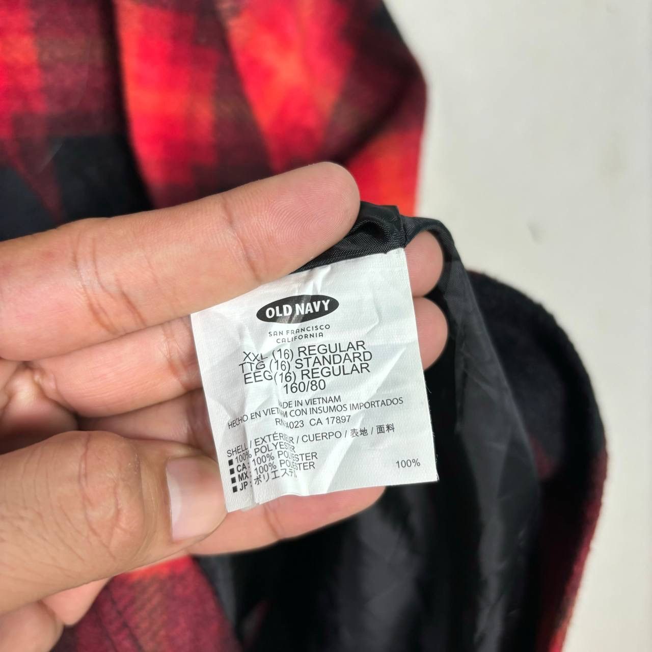 Old Navy Vintage Old Navy Buffalo Plaid Cape Jacket Faux Fur Hood Size US S / EU 44-46 / 1 - 5 Thumbnail