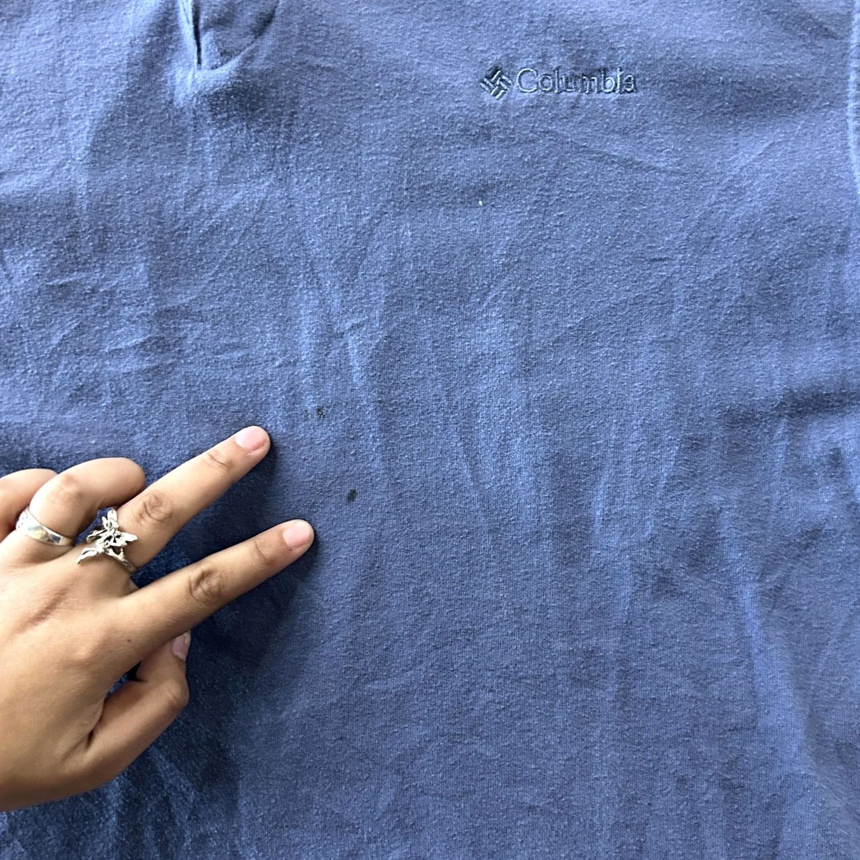 Vintage Columbia Polo Shirt Mens L Blue 100% Cotton Short Sleeve Casual Knit Size US L / EU 52-54 / 3 - 3 Thumbnail