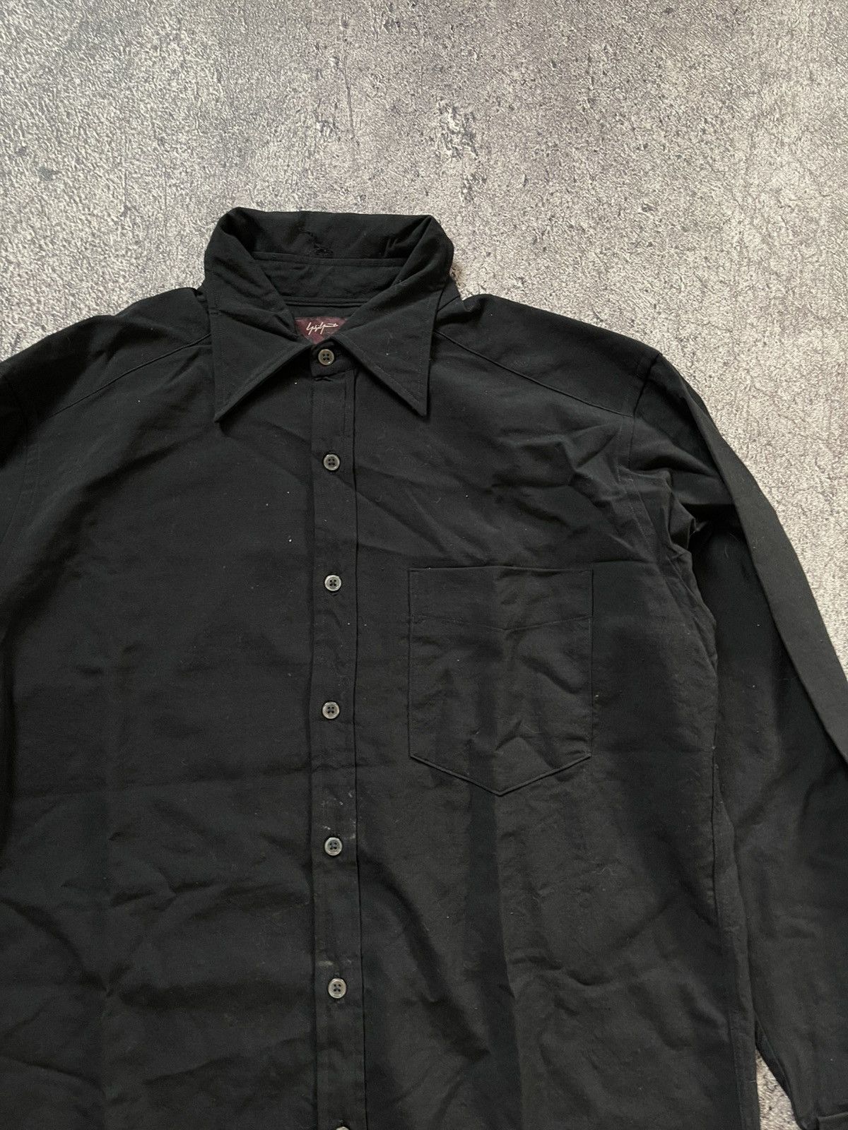 Yohji Yamamoto Vintage Yohji Yamamoto Durban A.A.R Black Shirt Size US L / EU 52-54 / 3 - 5 Thumbnail