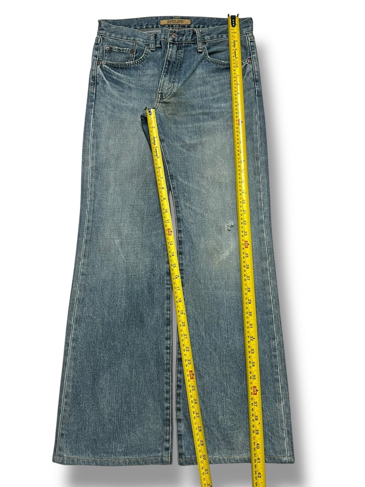 Uniqlo Bootcut Vintage Uniqlo B-002 Japan - Faded Wash Jeans Size US 32 / EU 48 - 14 Thumbnail