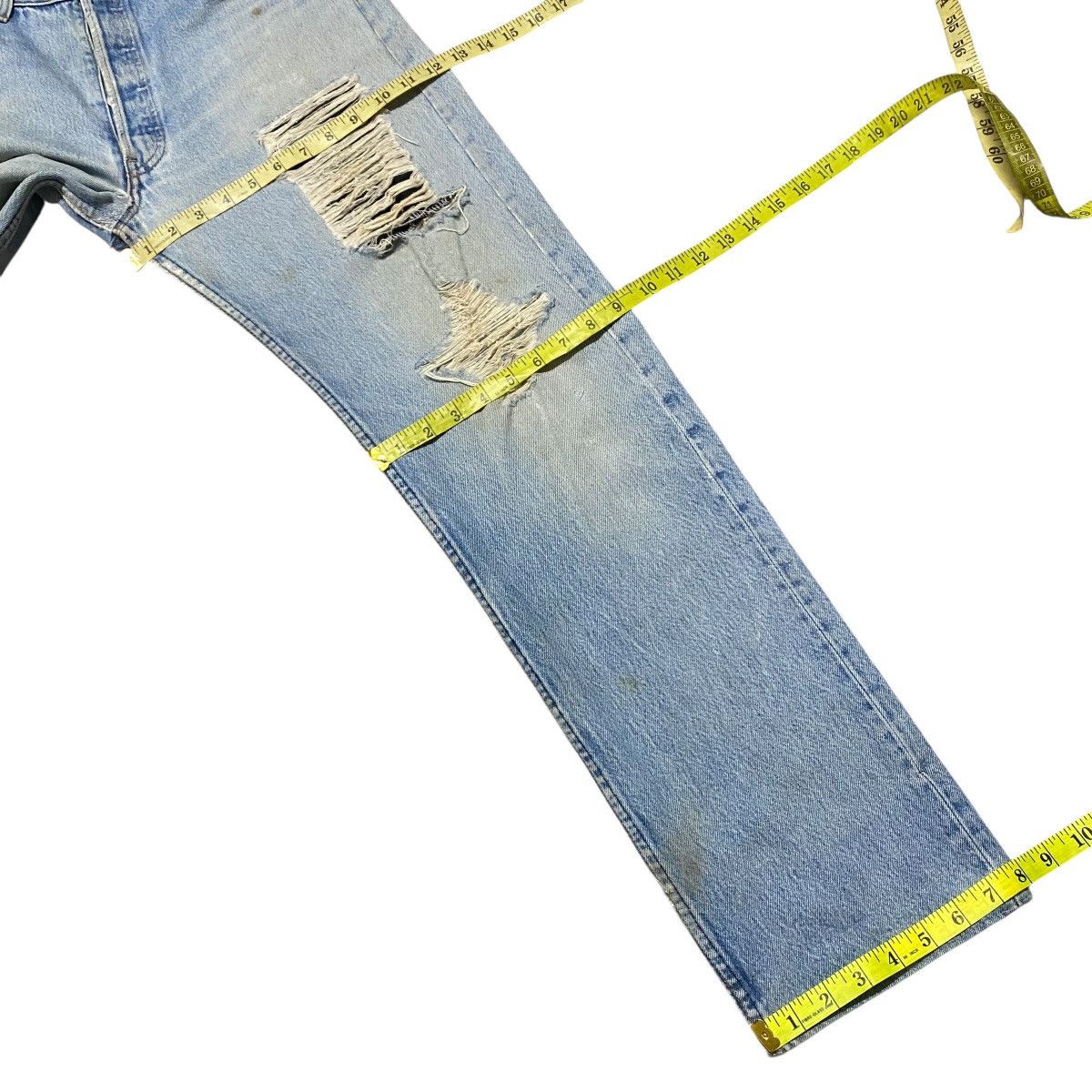 Beams Japan × Levi's Rebuid By Kalimera Levis 501 Patchwork Distressed Jeans Size US 32 / EU 48 - 21 Thumbnail