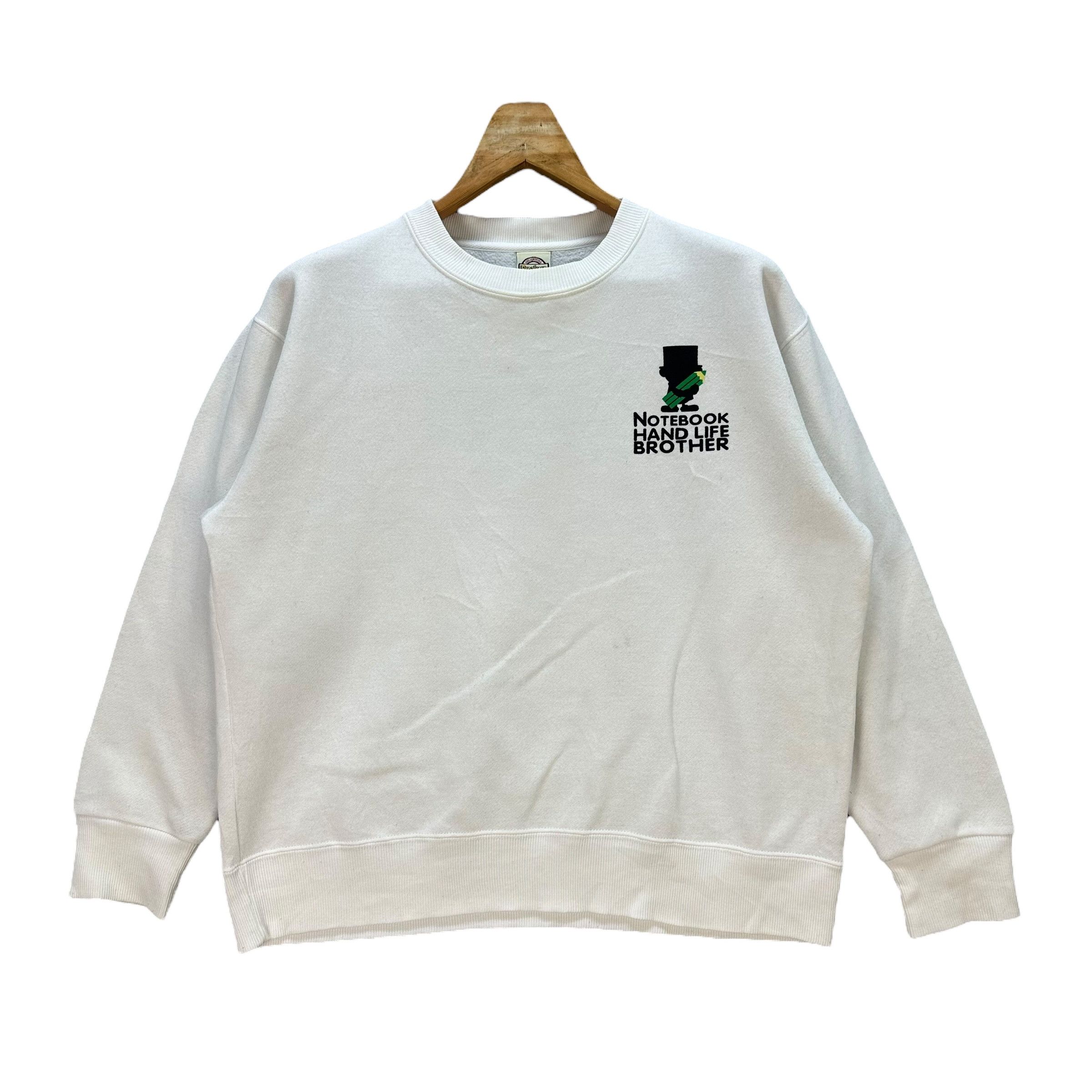 Vintage Breakers Notebook Hand Life Brother Sweatshirts #A2-0040 Size US M / EU 48-50 / 2 - 3 Thumbnail