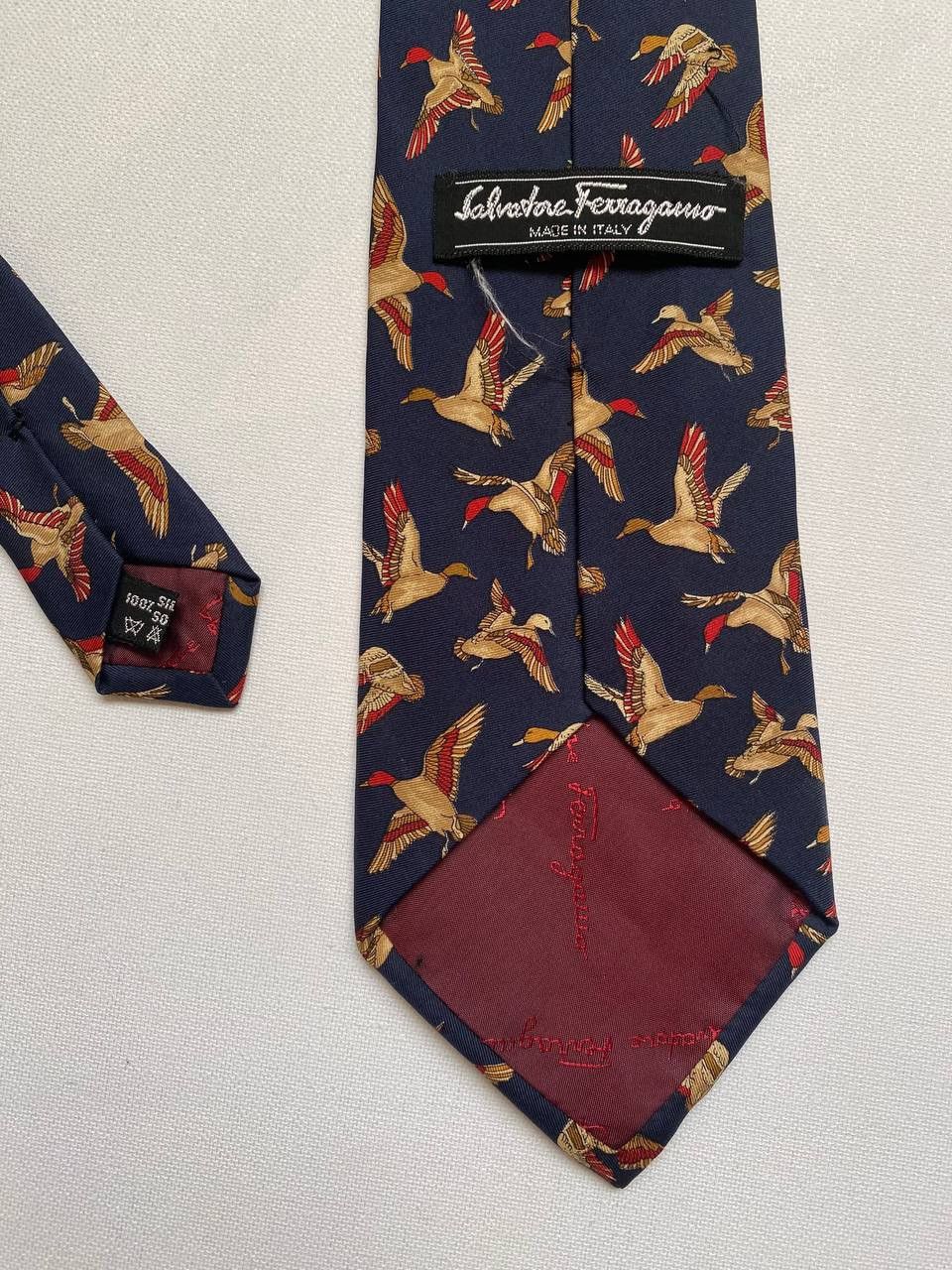 Salvatore Ferragamo SALVATORE FERRAGAMO MEN'S TIE TIE VINTAGE Size ONE SIZE - 2 Thumbnail