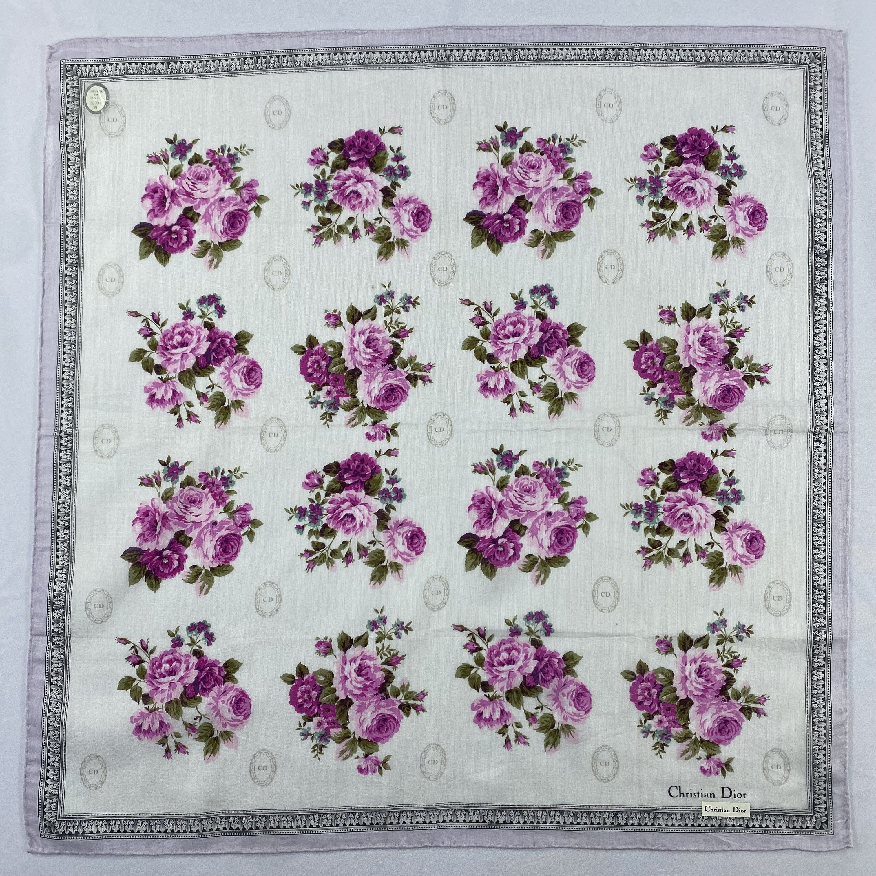 Christian Dior Monsieur Christian Dior Handkerchief / Bandana / Neckerchief C885 Size ONE SIZE - 3 Thumbnail