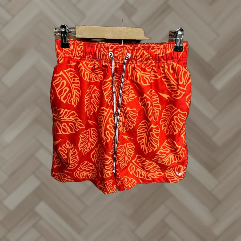 Speedo Speedo Men Small Swim Shorts Red Trunks Bottom Adult Size US 29 - 1 Thumbnail