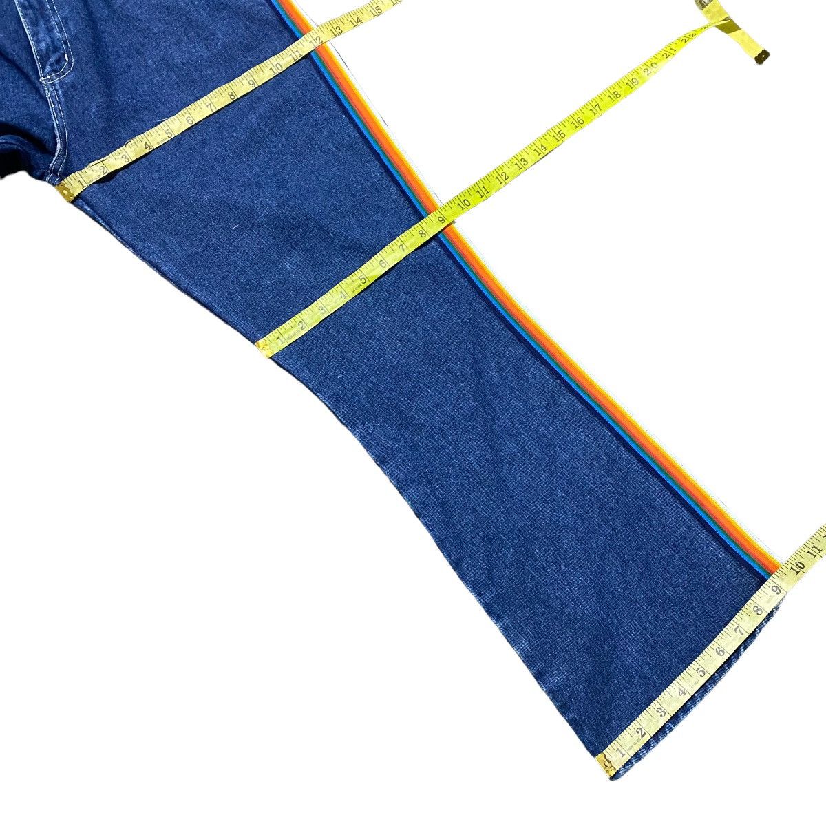 JNCO Vintage 90s No Excuses Flare Leg Denim Jeans Girl Gear Size 29" - 18 Thumbnail
