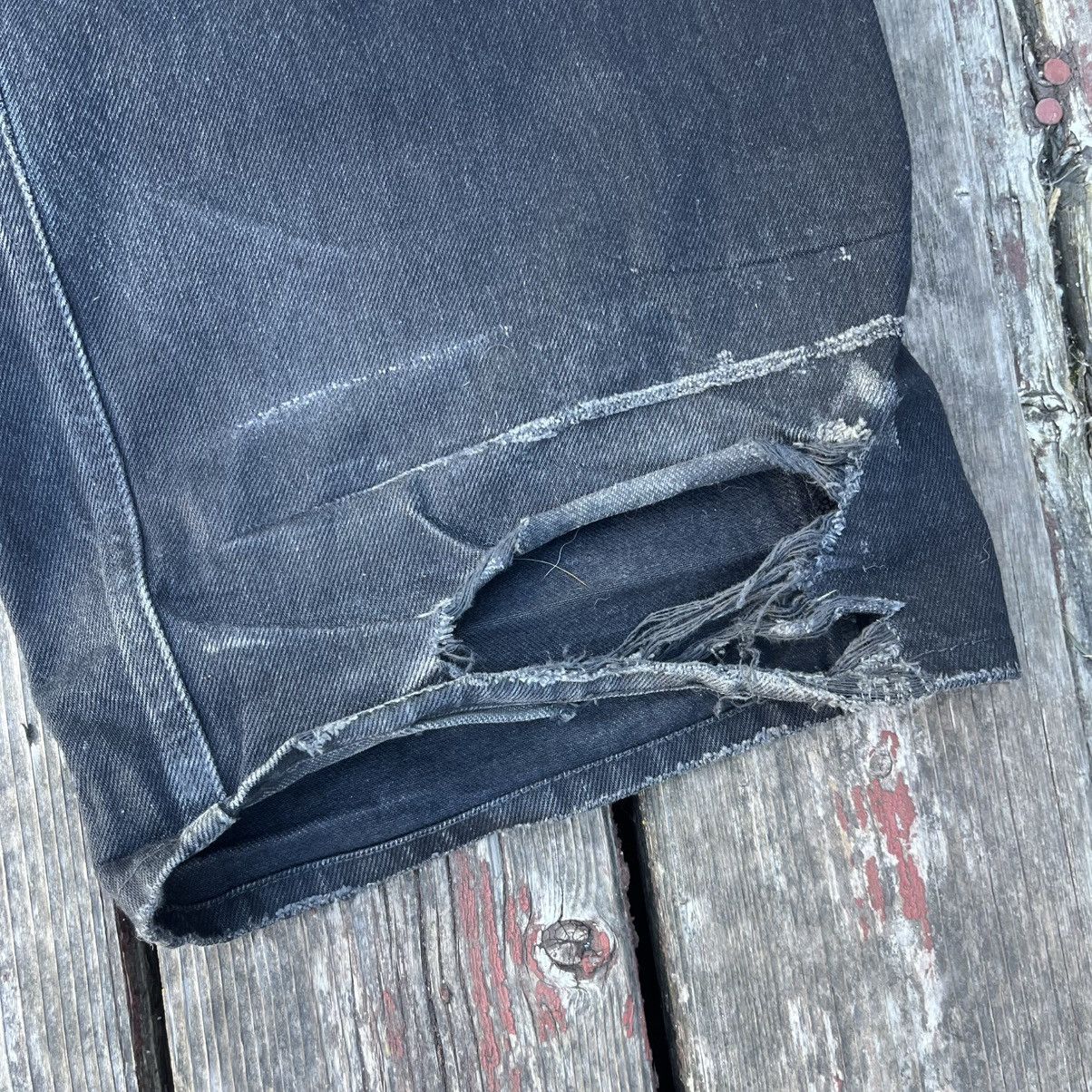 Balenciaga Balenciaga Black Baggy Ripped Skater Distressed Denim Jeans Size US 30 / EU 46 - 11 Thumbnail