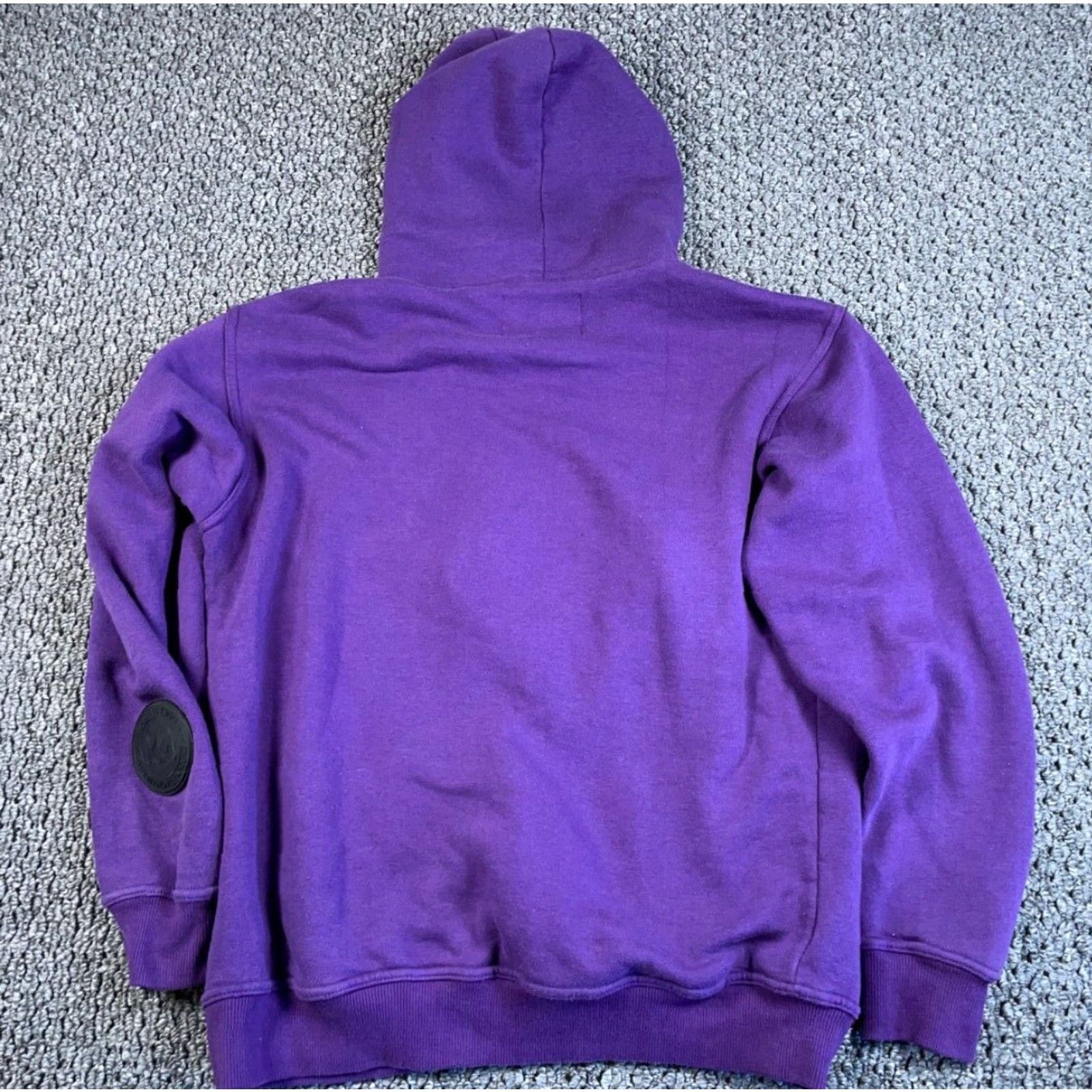 Vintage Kash Monkey Embroidered Hoodie Adult Large Purple Black Sweatshirt Streetwear Size US L / EU 52-54 / 3 - 2 Thumbnail
