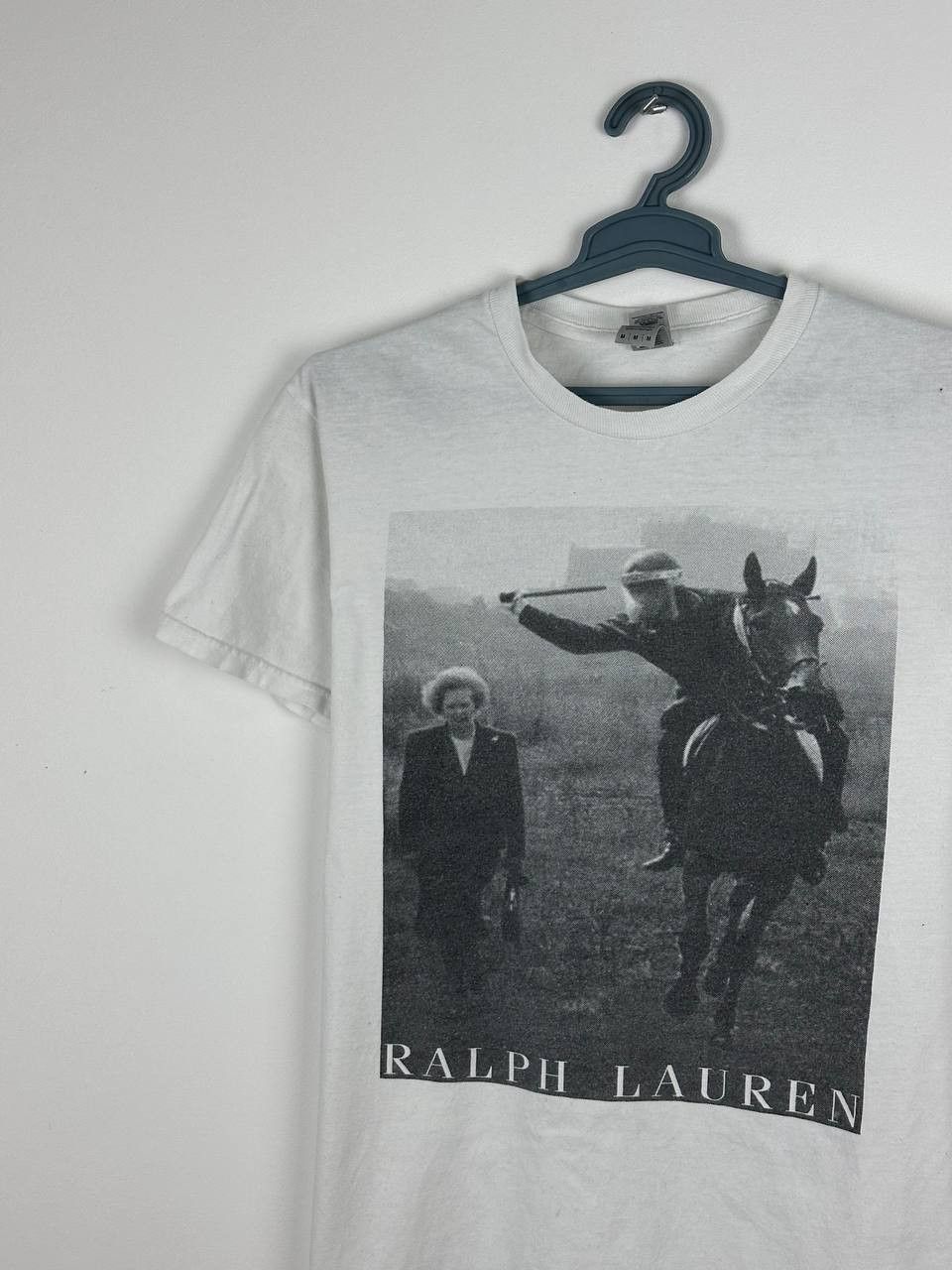 Vintage Avant Garde Humor Ralph Lauren Print Y2K T Shirt Size US M / EU 48-50 / 2 - 1 Thumbnail