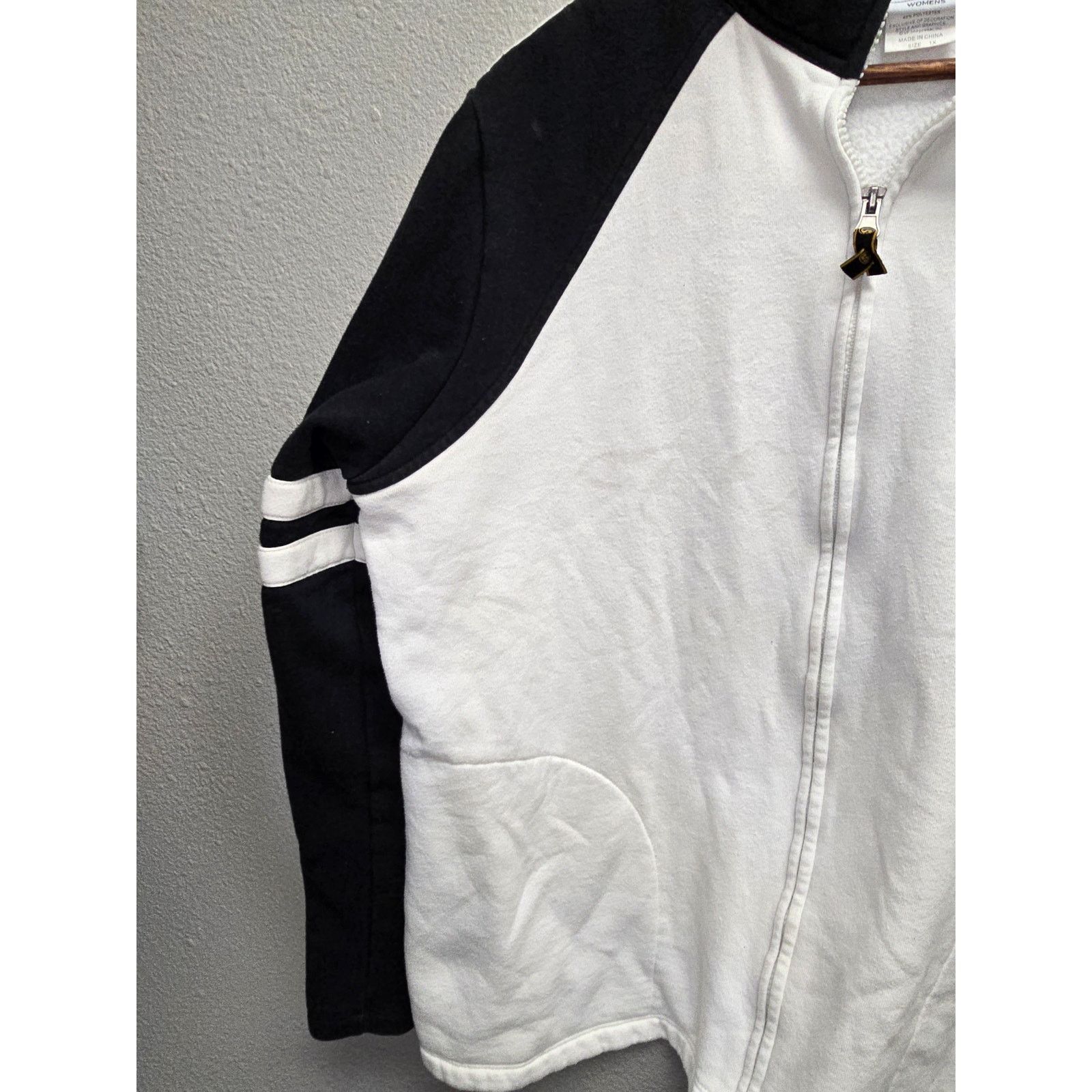 Other Steelers Womens Track Jacket NFL Full Zip 1X Sweatshirt Size XS / US 0-2 / IT 36-38 - 3 Thumbnail