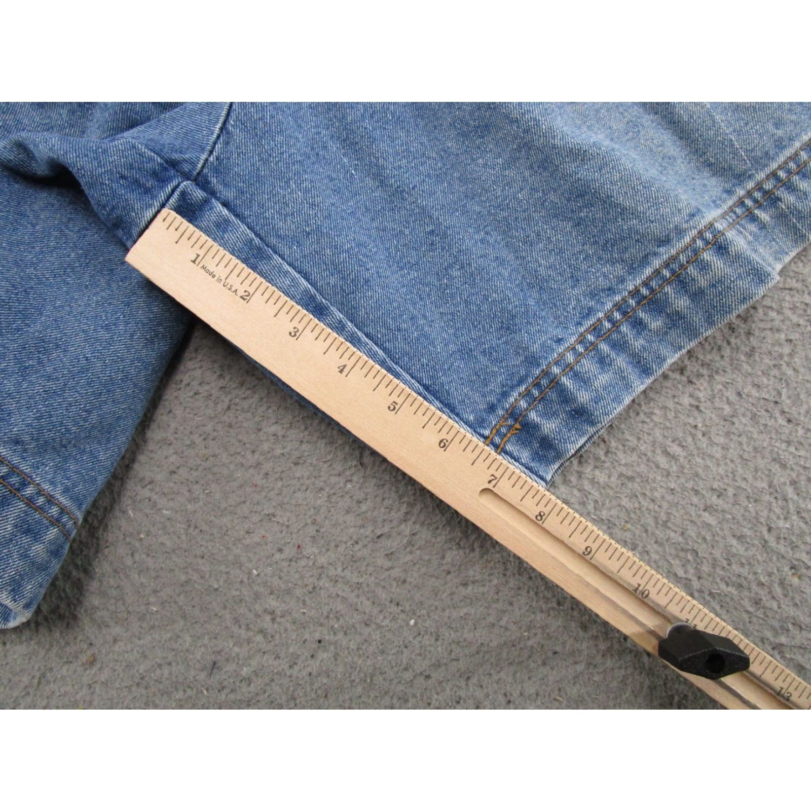 Cherokee VINTAGE Cherokee 90s Elastic Waist High Rise Mom Denim Shorts 16W Blue Stretch Pockets Womens Size 38" / US 16 / IT 52 - 5 Thumbnail