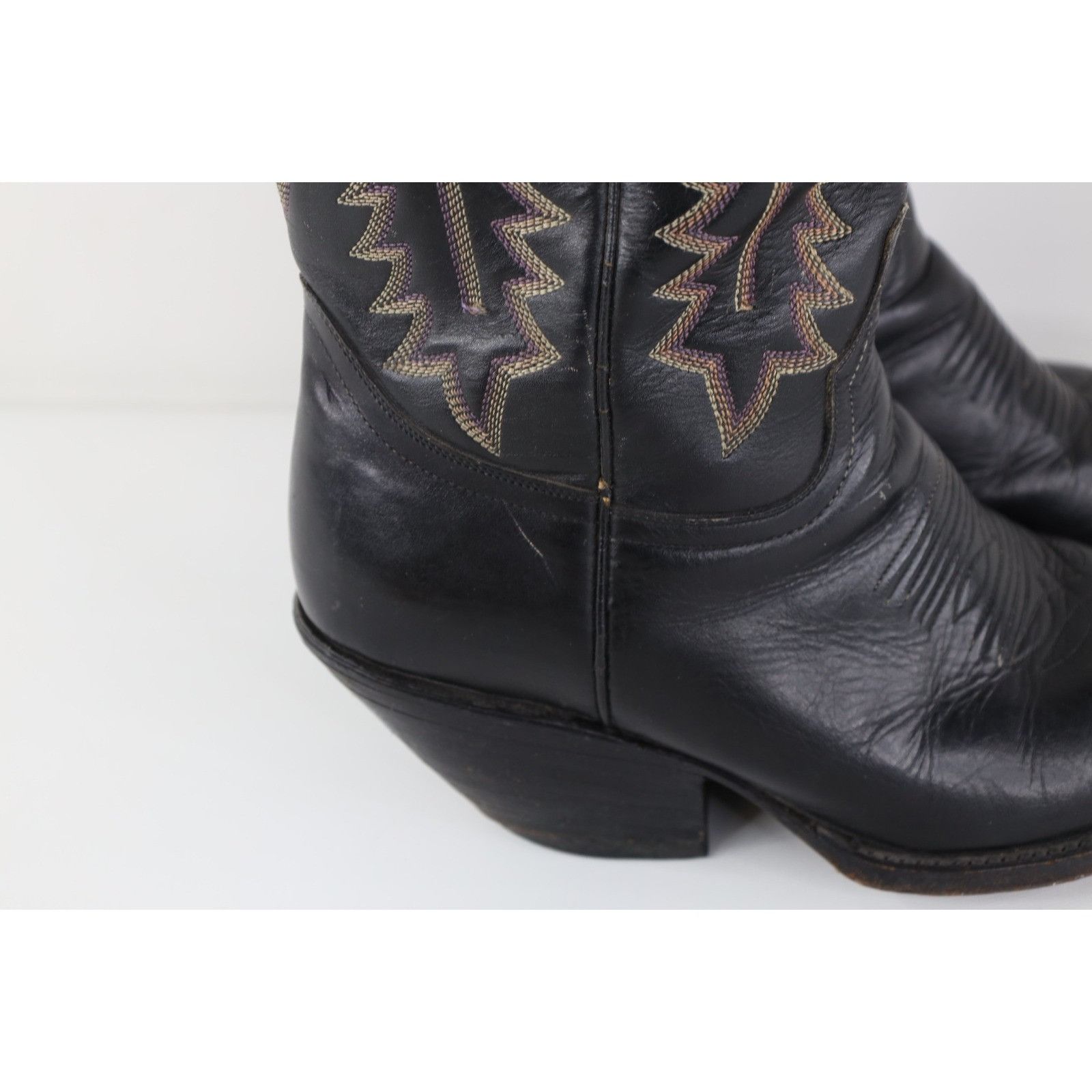 Vintage Vintage 90s Rockabilly Leather Tribal Cowboy Boots Size US 9 / IT 39 - 6 Thumbnail