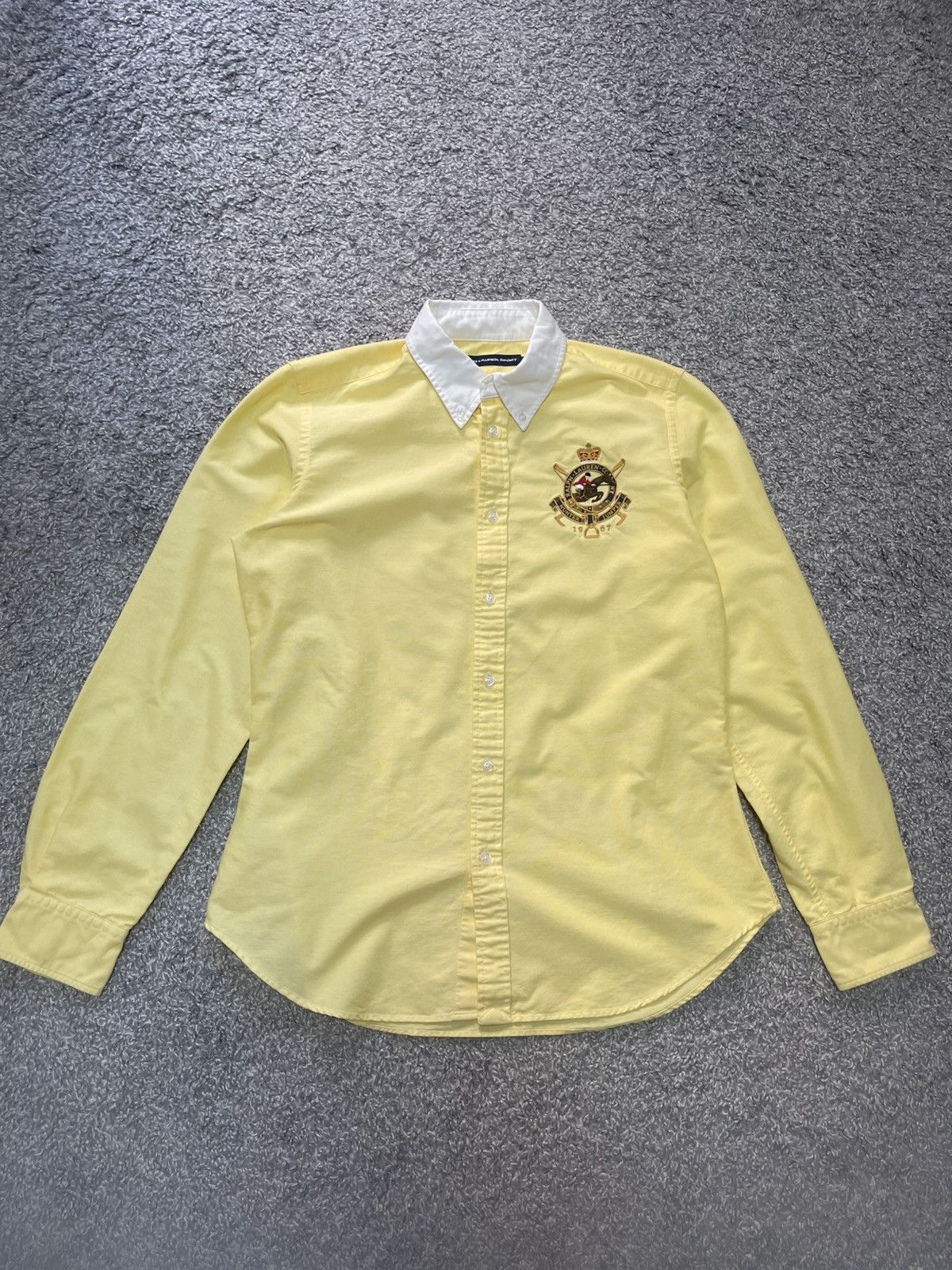 Ralph Lauren Sport Ralph Lauren Sport Yellow Vintage Hunter Jumper Logo size 14 Size S / US 4 / IT 40 - 1 Thumbnail