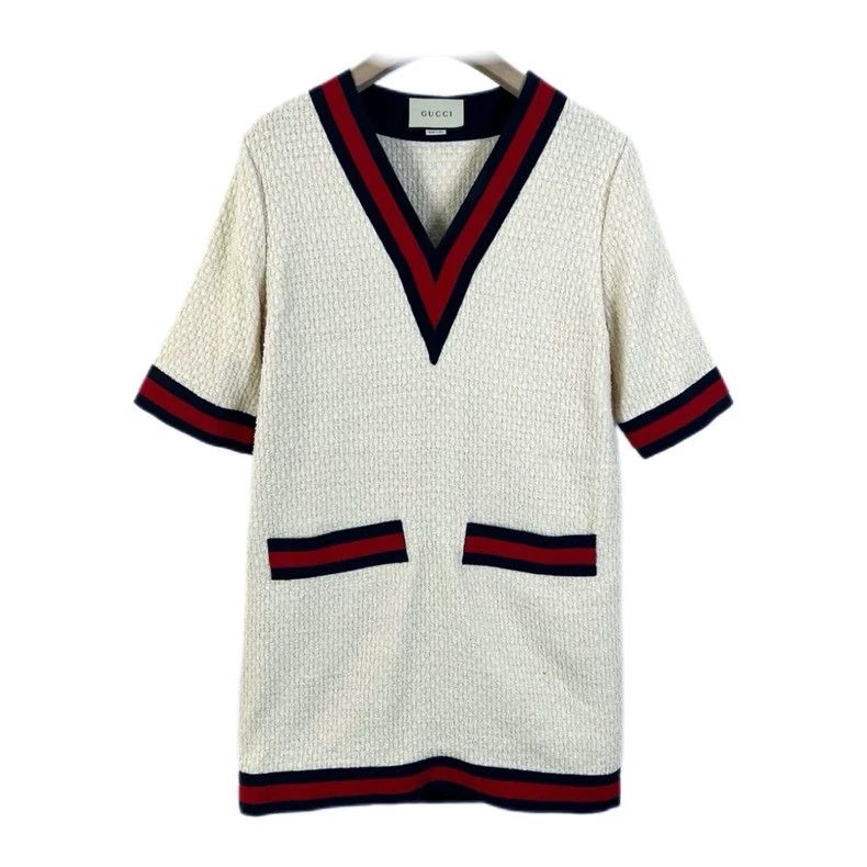Gucci Gucci Braided V-neck dress 2504-Nextarrow Size S / US 4 / IT 40 - 1 Thumbnail