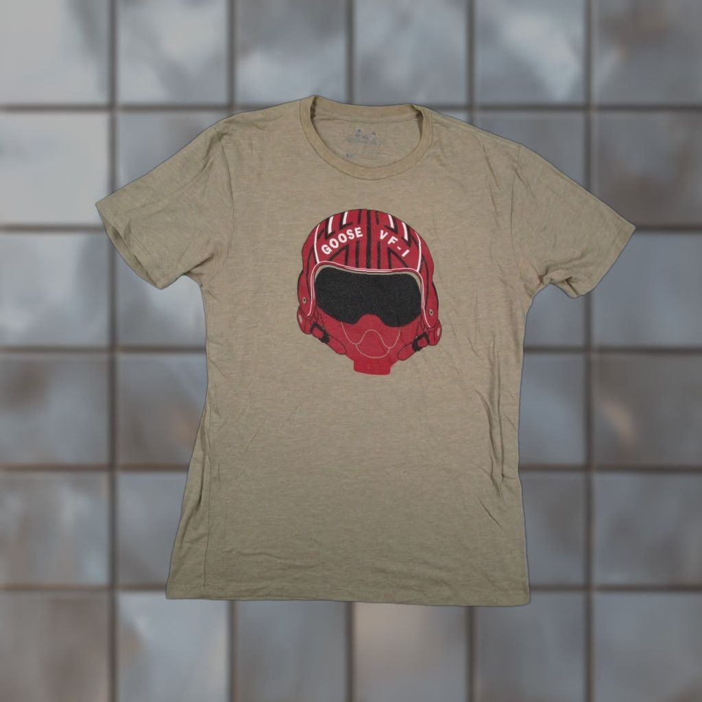 Vintage Top Gun Shirt Headline Shirts Shirt Mens Large Beige 90s Army City Classic Movie Outdoor Retro Logo Tee Size US L / EU 52-54 / 3 - 1 Thumbnail