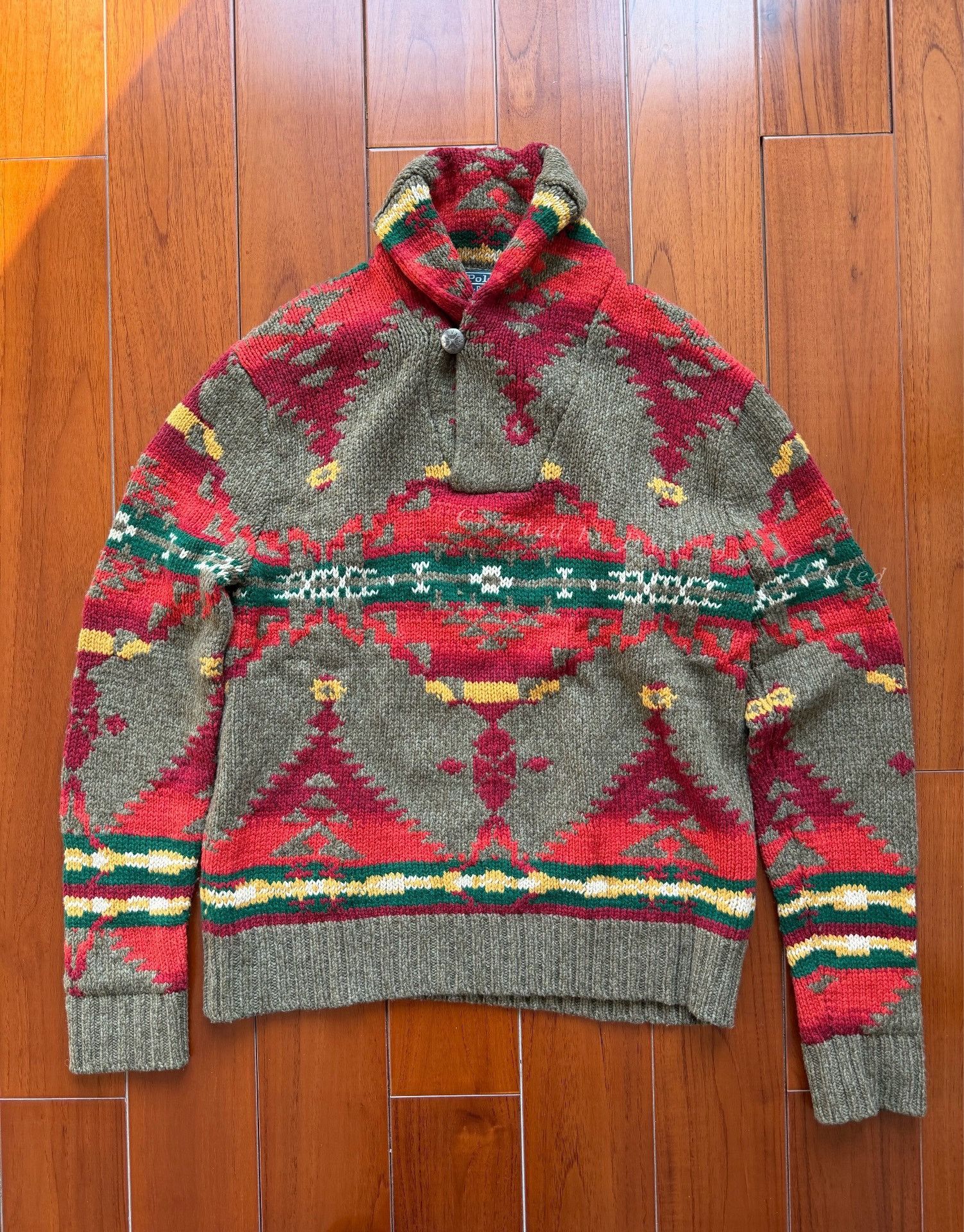 Polo Ralph Lauren Ralph Lauren POLO Shawl Collar Sweater Size US XL / EU 56 / 4 - 1 Thumbnail