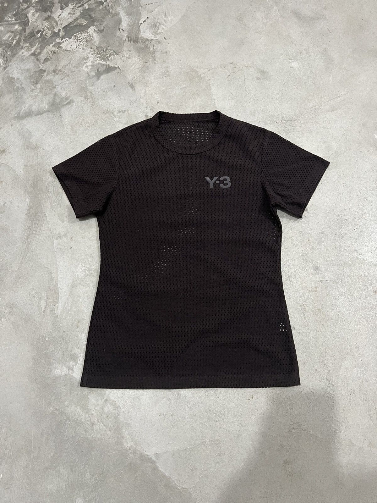 Adidas × Japanese Brand × Yohji Yamamoto Y-3 Yohji Yamamoto Mesh Jersey T-Shirt Size XS / US 0-2 / IT 36-38 - 1 Thumbnail