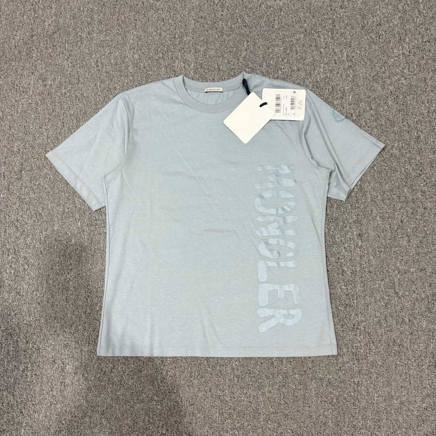 Moncler Moncler Blue MONCLER Print Short-Sleeve Tee Size US M / EU 48-50 / 2 - 1 Thumbnail