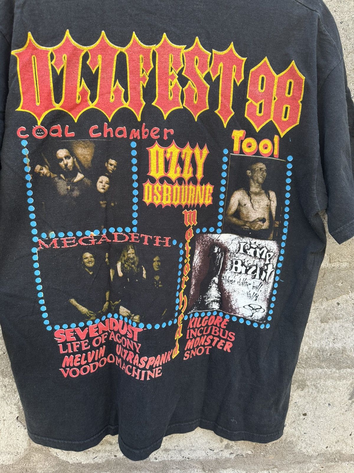 Band Tees Vintage 1998 Ozzy Osbourne Ozzfest T-Shirt Size US XL / EU 56 / 4 - 8 Thumbnail