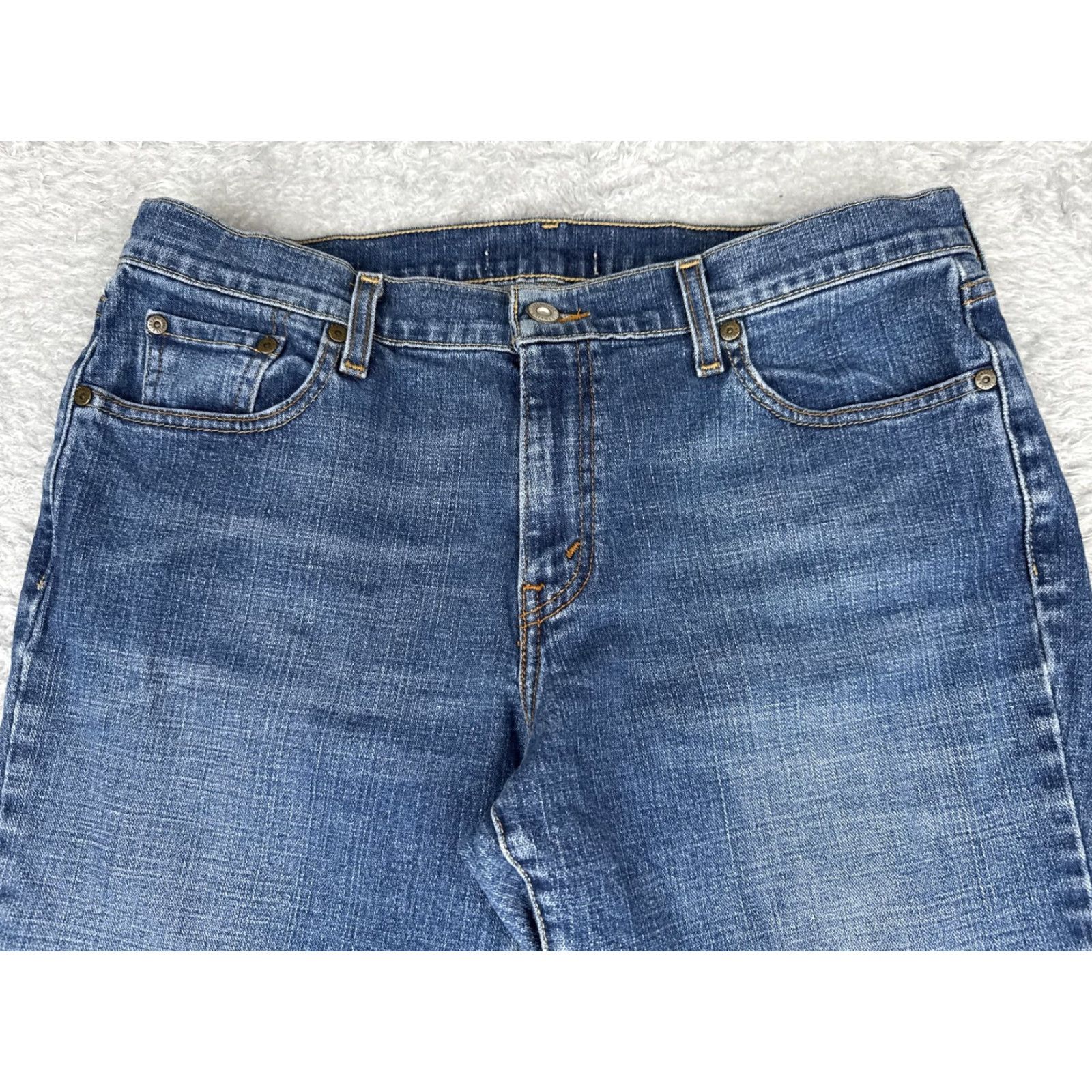 Levi's Levi's Jeans Bootcut Womens 14 Blue Med Wash Mid Rise Stretch Denim 34x31 Size 36" / US 14 / IT 50 - 4 Thumbnail