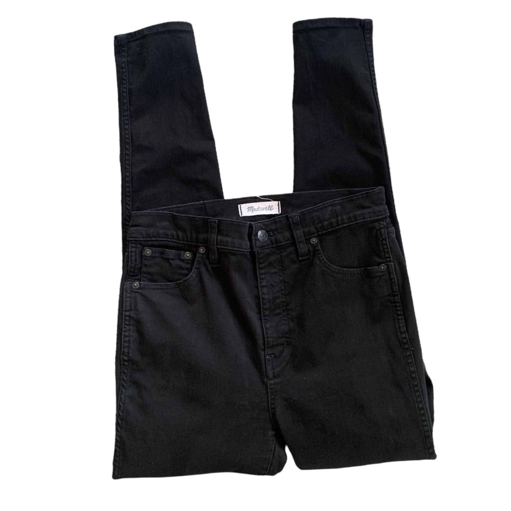 Madewell Madewell Black Denim High Rise Skinny Jeans 29 Size 29" - 1 Thumbnail