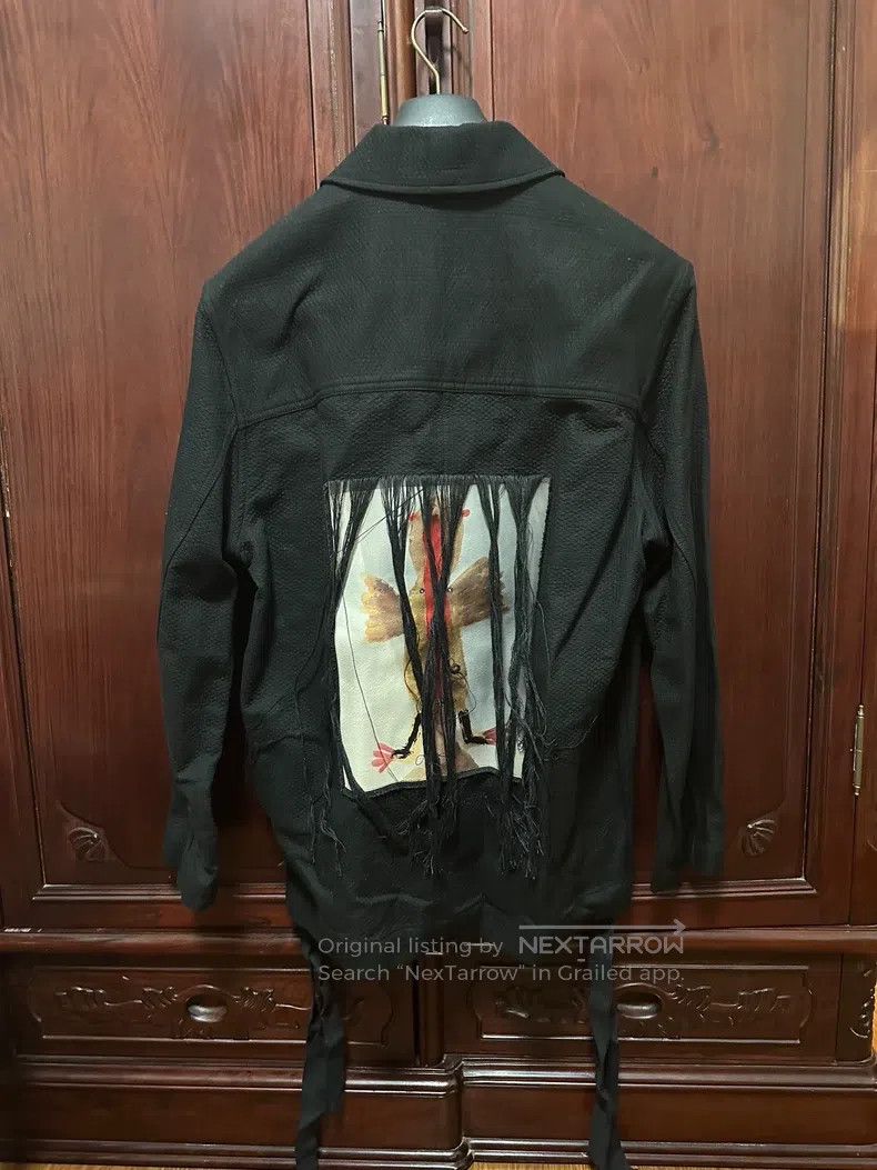 Song For The Mute SONG FOR THE MUTE Black patchwork ribbon jacket Size US S / EU 44-46 / 1 - 2 Thumbnail
