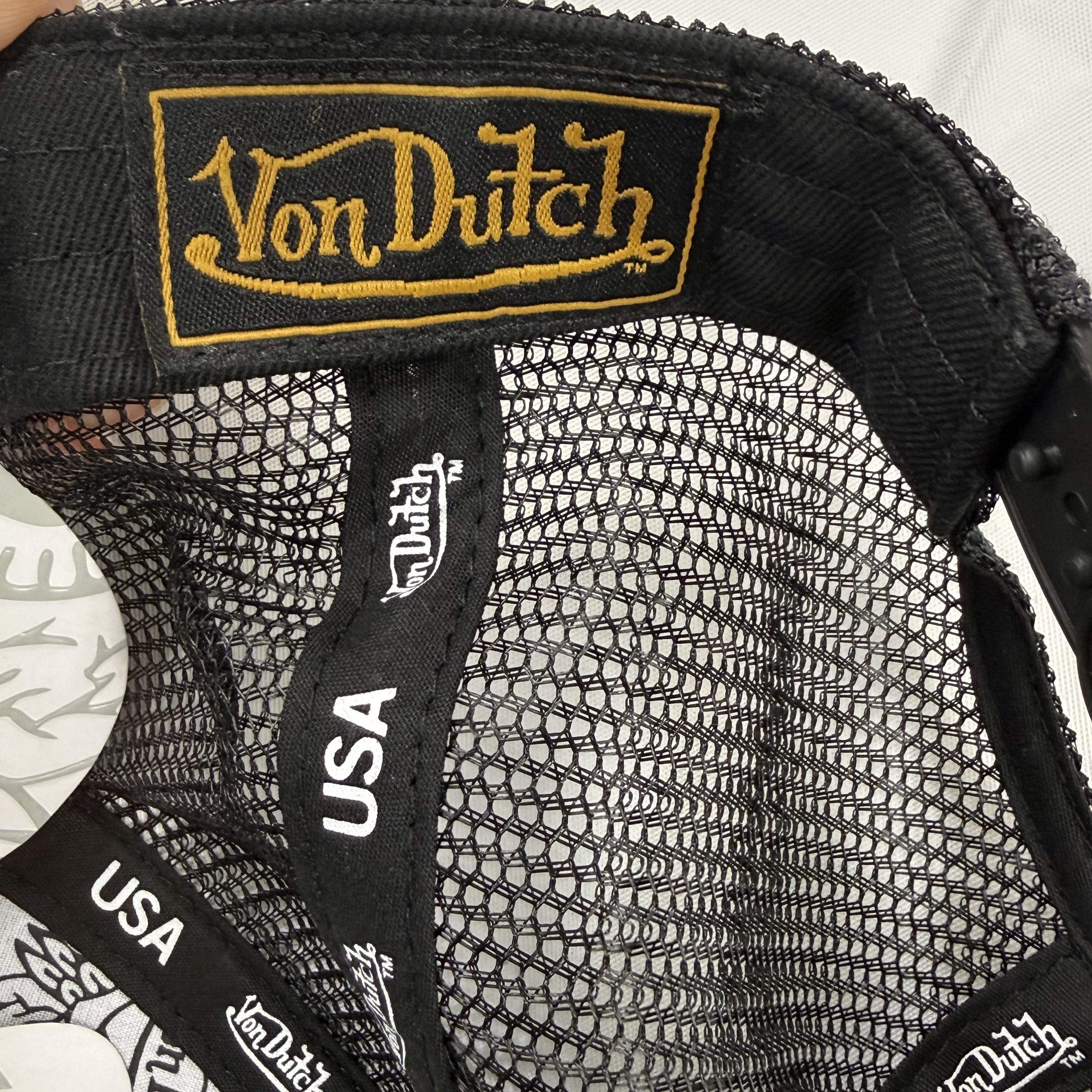 Von Dutch Von Dutch Red Black Camo Trucker Hat Snapback Mesh Cap Size ONE SIZE - 7 Thumbnail