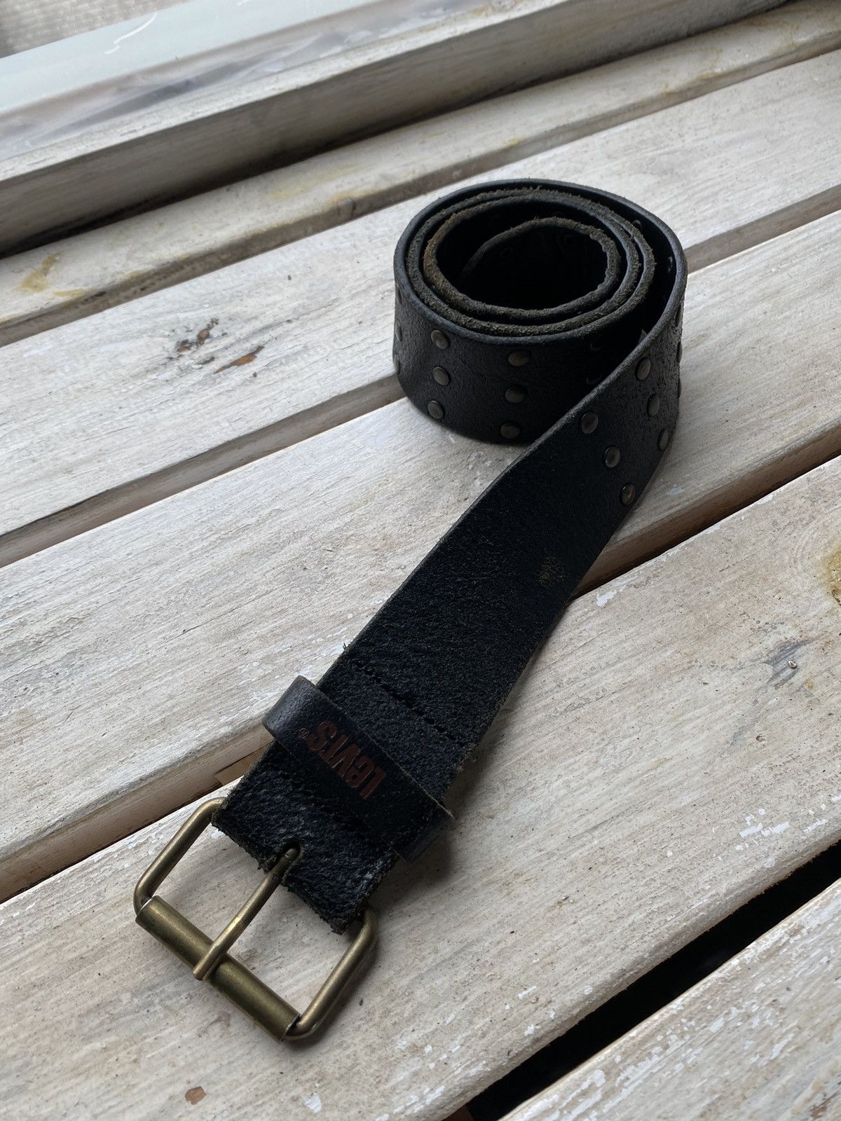 Levi's 🚨90s Levis RED TAB 100% leather belt made in italy VNTG Size ONE SIZE - 1 Thumbnail