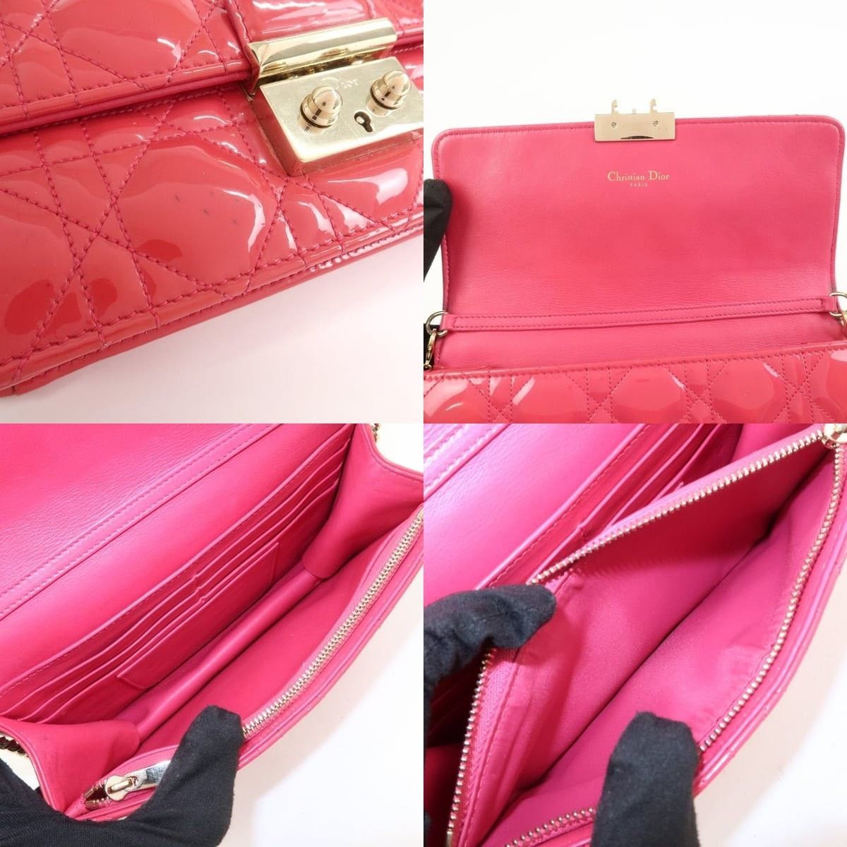 Christian Dior Monsieur Christian Dior Patent Leather Shoulder Bag Size ONE SIZE - 7 Thumbnail