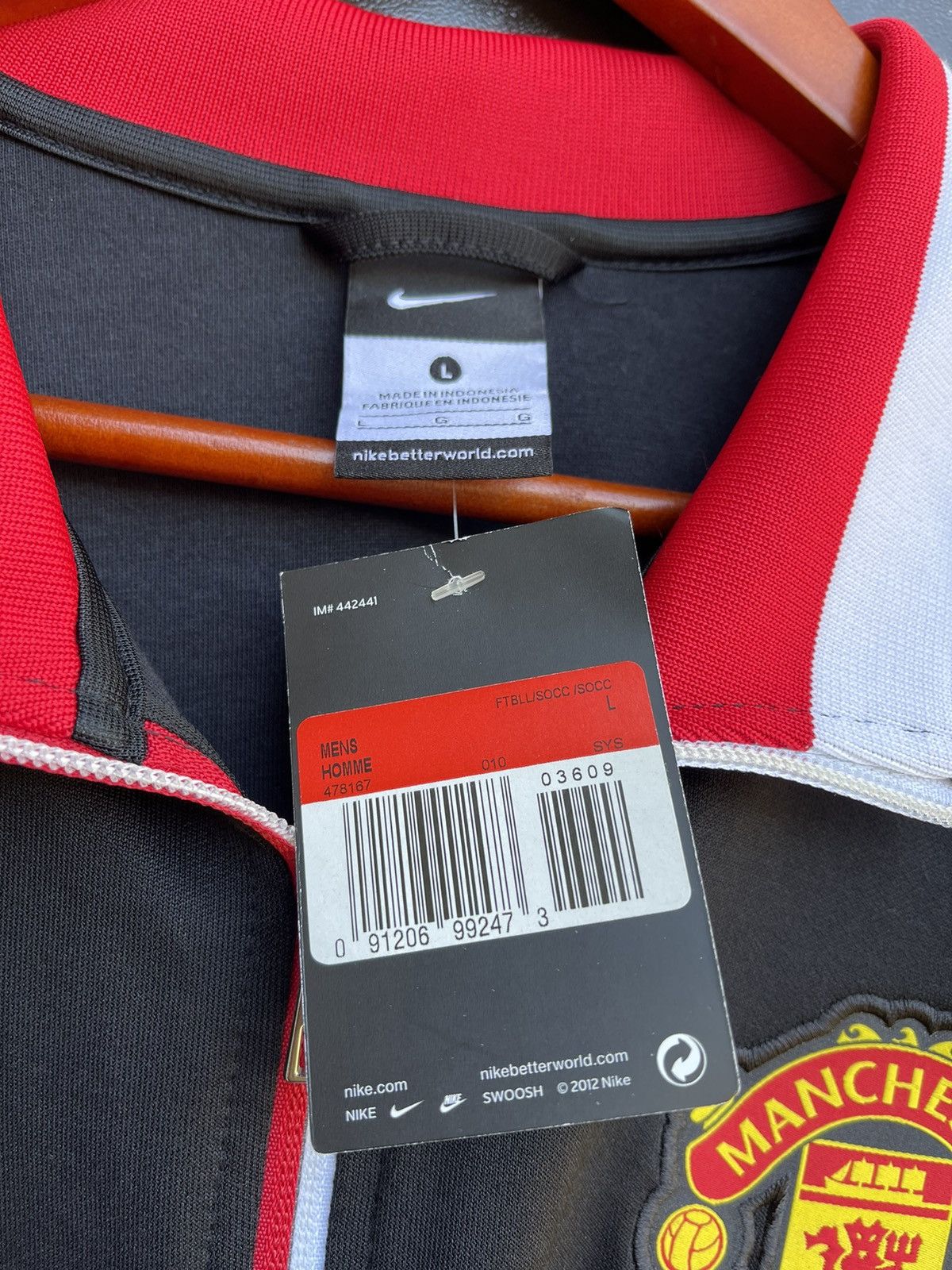 Vintage Manchester United 2013 Football Soccer Track Top Jacket Nike Size US L / EU 52-54 / 3 - 5 Thumbnail