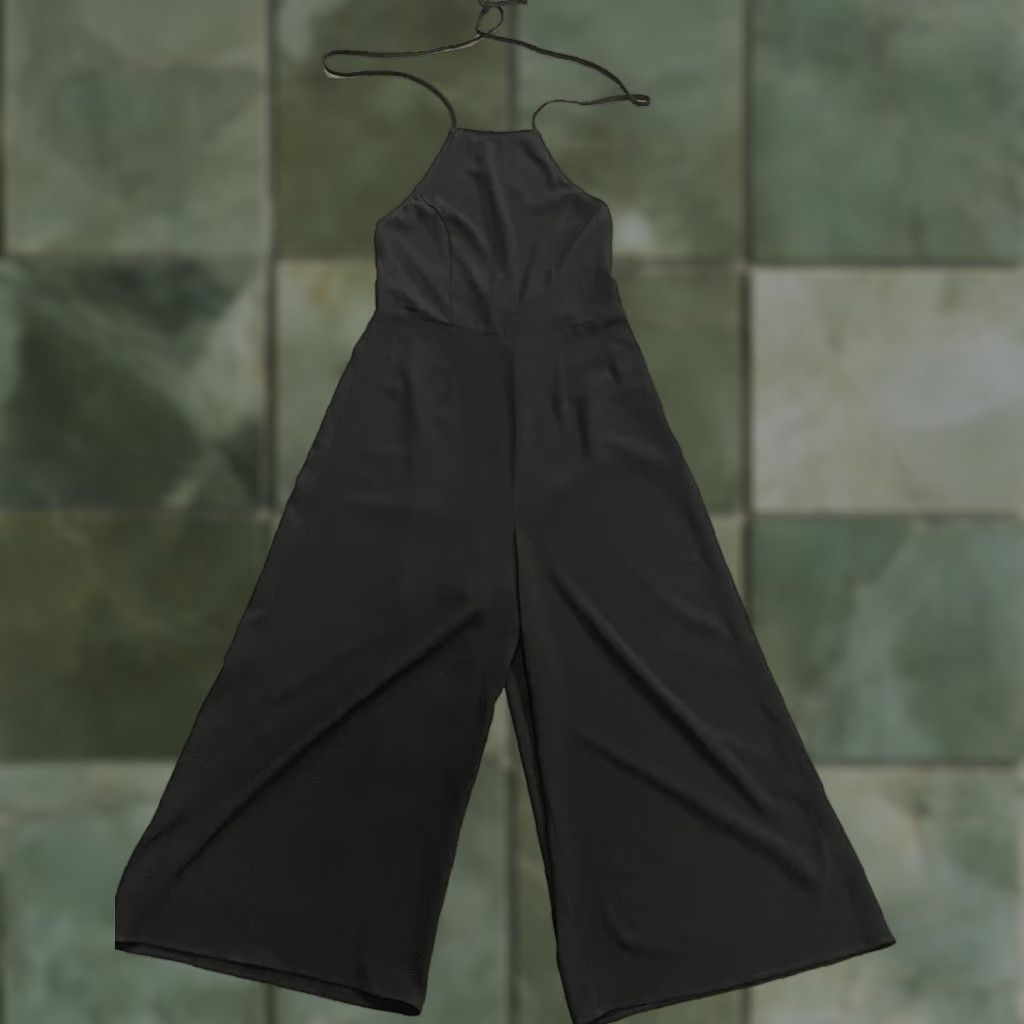 Show Me Your MuMu NWT Show Me Your MuMu Julianne Jumpsuit L Black Women's One-Piece Sleeveless Polyester Spandex Jump Suit Size 36" / US 14 / IT 50 - 1 Thumbnail