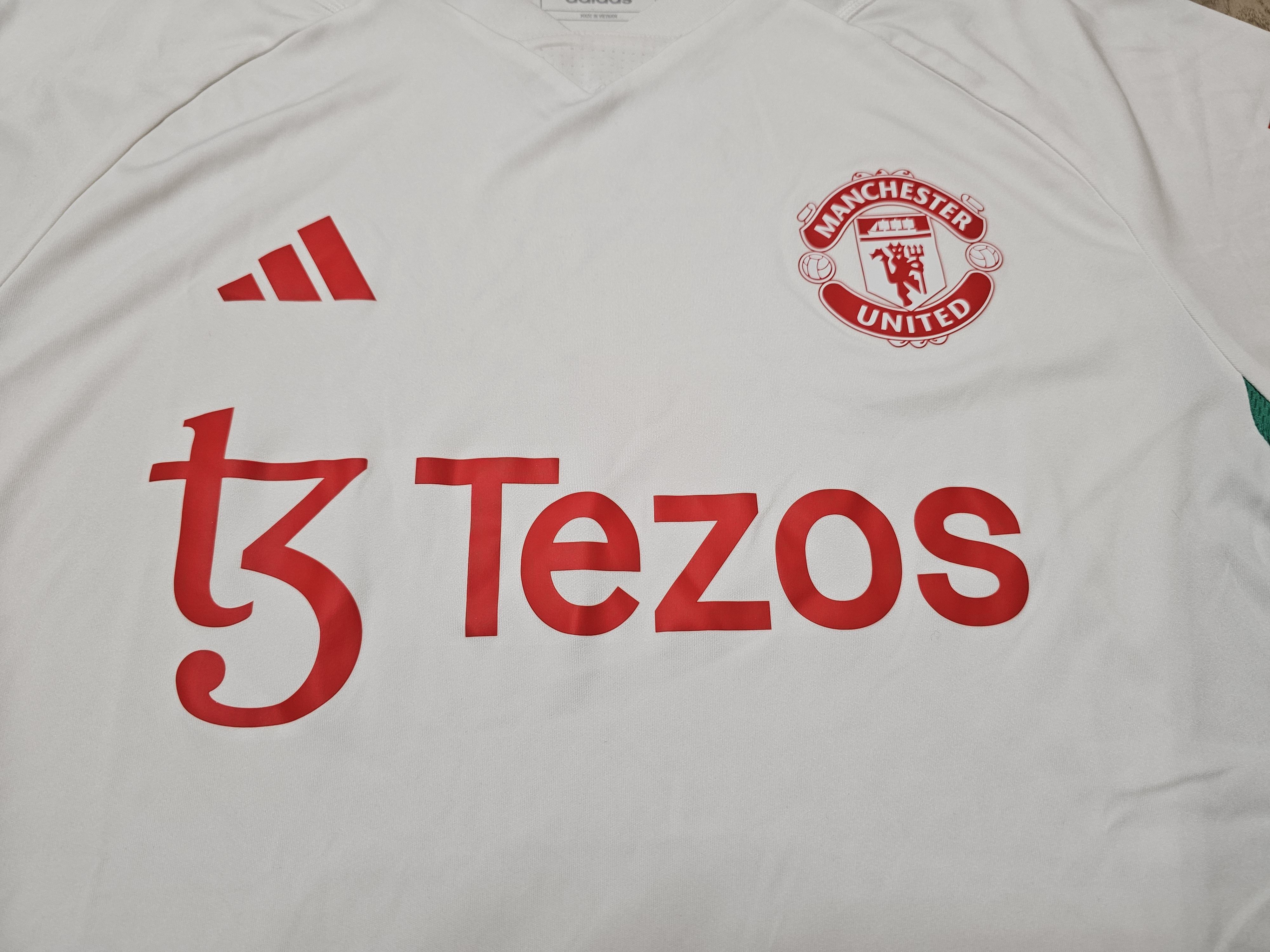 Adidas MANCHESTER UNITED 2023 TRAINING FOOTBALL SHIRT SOCCER JERSEY Size US L / EU 52-54 / 3 - 3 Thumbnail