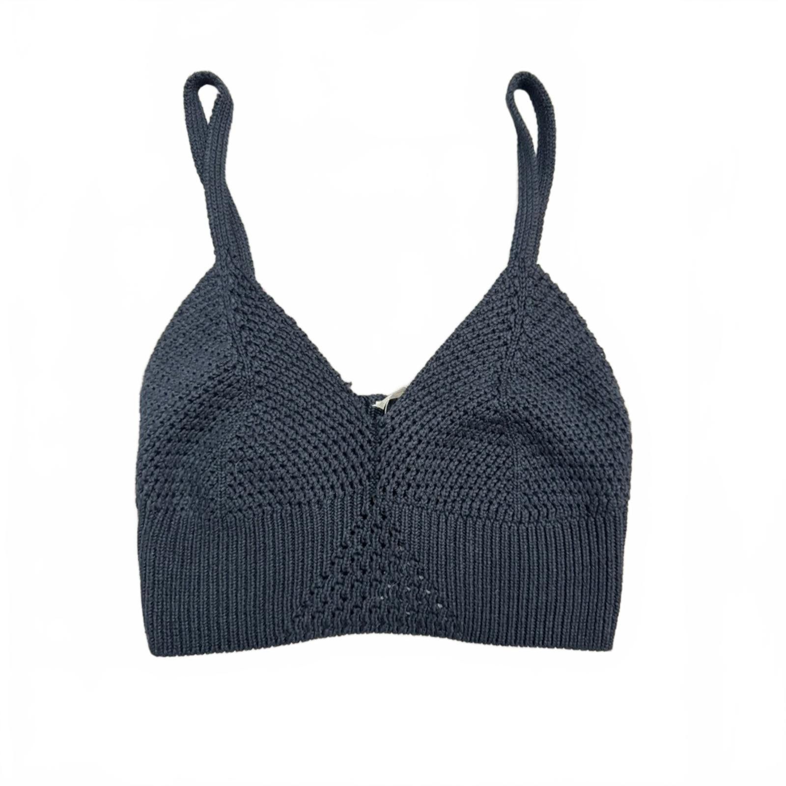 Free People NWT Free People Black Crochet Bralette Crop Top- Size Large Size L / US 10 / IT 46 - 2 Thumbnail