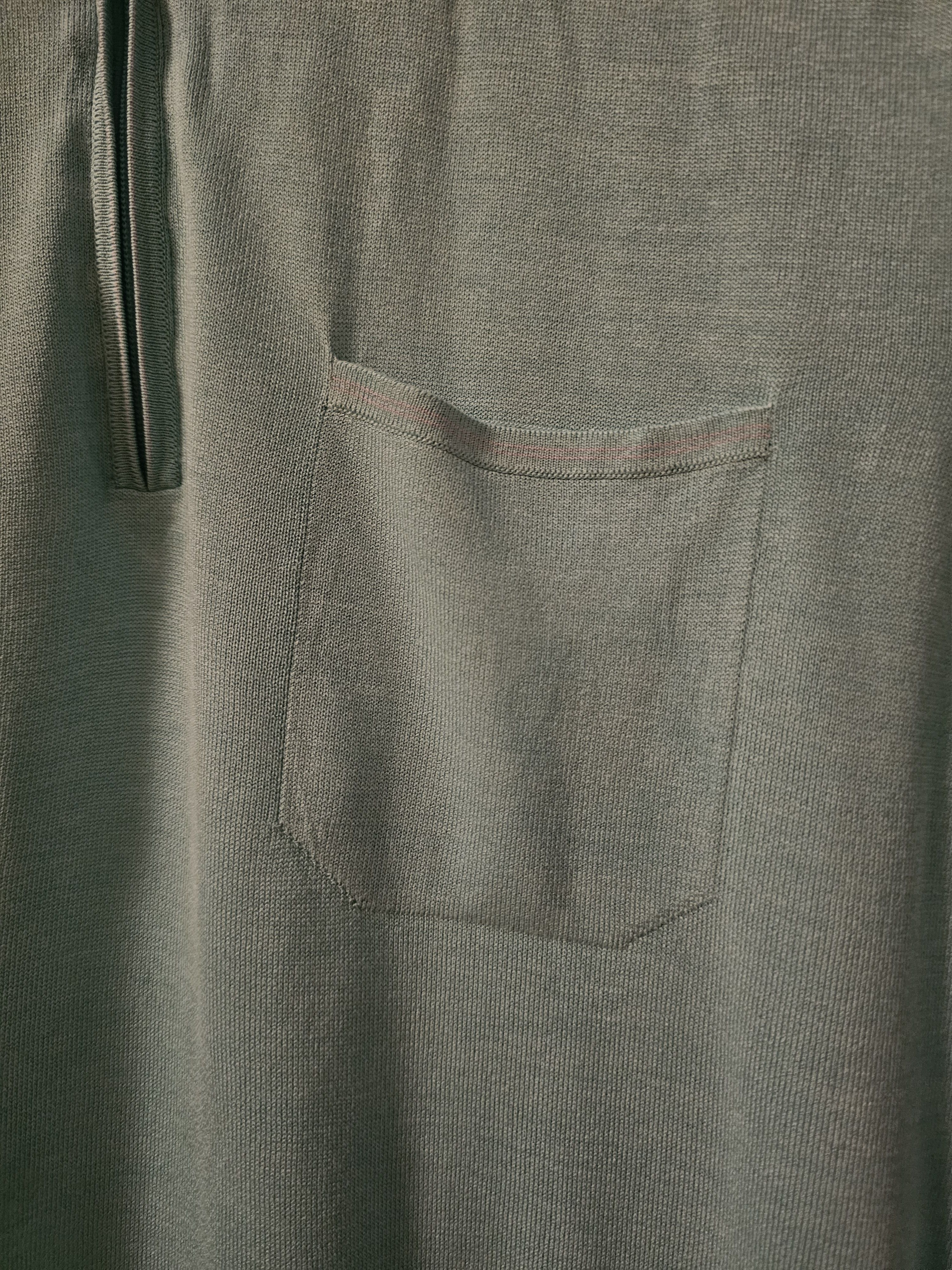 Zilli Zilli Men's silk knitted Polo shirt size 50 Size US M / EU 48-50 / 2 - 2 Thumbnail