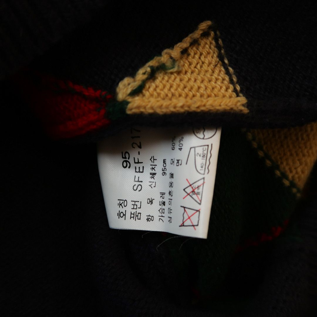 Polo Ralph Lauren Vintage Polo Ralphlauren Merino Wool Argyle Check Cardigan Size US L / EU 52-54 / 3 - 6 Thumbnail