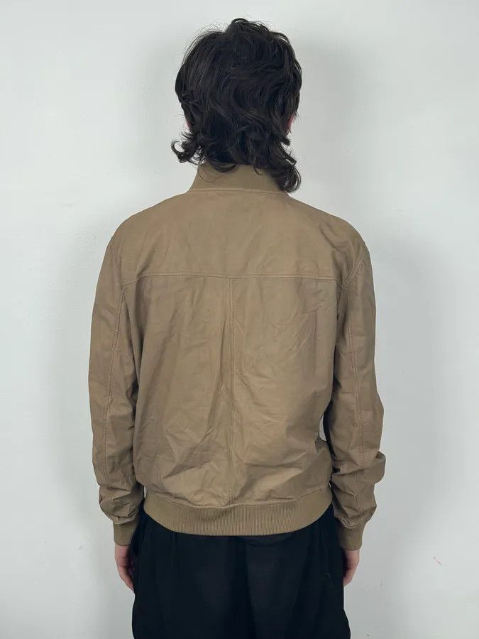 Gucci 2000s Gucci Beige Leather Bomber Jacket Size US M / EU 48-50 / 2 - 3 Thumbnail