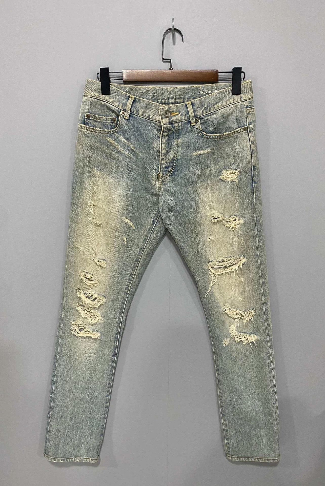 Saint Laurent Paris Saint Laurent 14ss YM Claw Marks Jeans 31 Size US 31 - 1 Thumbnail